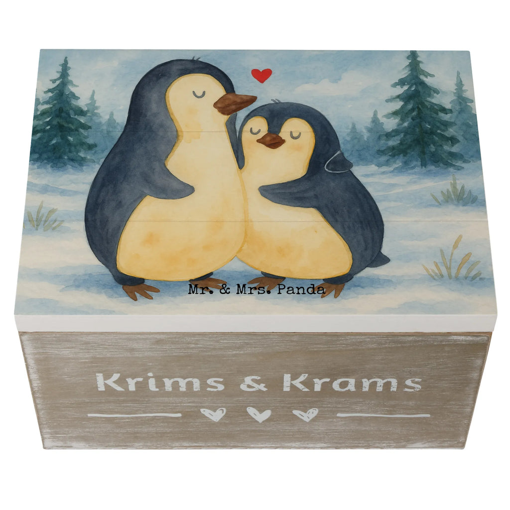 Holzkiste Pinguin umarmen Design Erinnerungsbox, Schatzkiste, Truhe, Geschenkdose, Geschenkbox, Dekokiste, Holzkiste, Kiste, Schatulle, XXL, Erinnerungskiste, Aufbewahrungsbox, Pinguin, Liebespaar, Hochzeitstag, Verlobung, Hochzeitsgeschenk, Liebe, Liebesbeweis, Liebesgeschenk, Jahrestag, Hochzeit