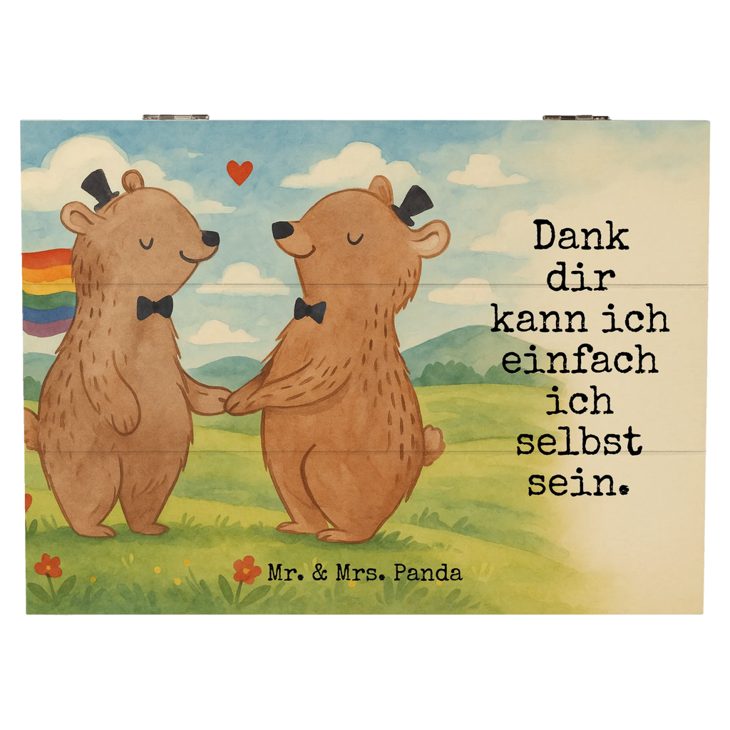 Holzkiste Bären Gay Pride Design Erinnerungskiste, Geschenkbox, Truhe, Geschenkdose, XXL, Kiste, Aufbewahrungsbox, Schatulle, Schatzkiste, Holzkiste, Erinnerungsbox, Dekokiste, Hochzeit, Hochzeitsgeschenk, Ehe, Hochzeitsfeier, Trauung, Trauungsgeschenk, Hochzeitskarte, Verlobungsfeier, Verlobungsgeschenk, Hochzeitsgeschenkideen, Hochzeitsgeschenke für Brautpaar