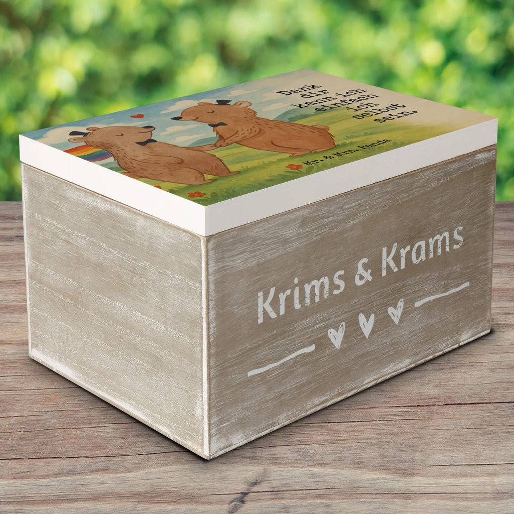 Holzkiste Bären Gay Pride Design Erinnerungskiste, Geschenkbox, Truhe, Geschenkdose, XXL, Kiste, Aufbewahrungsbox, Schatulle, Schatzkiste, Holzkiste, Erinnerungsbox, Dekokiste, Hochzeit, Hochzeitsgeschenk, Ehe, Hochzeitsfeier, Trauung, Trauungsgeschenk, Hochzeitskarte, Verlobungsfeier, Verlobungsgeschenk, Hochzeitsgeschenkideen, Hochzeitsgeschenke für Brautpaar