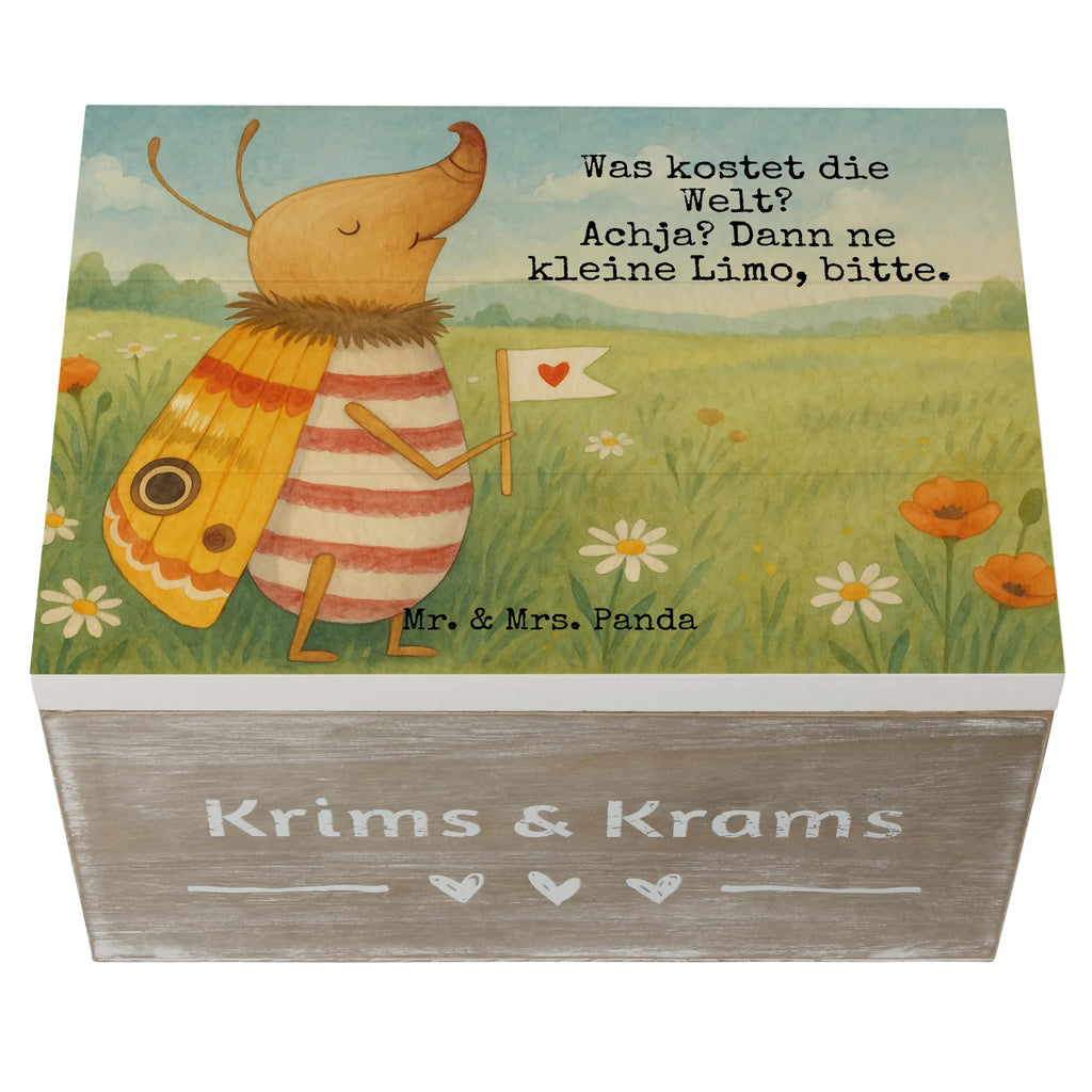 Wooden chest Moth flag Design Schatzkiste, Kiste, Schatulle, Holzkiste, Dekokiste, XXL, Geschenkdose, Aufbewahrungsbox, Erinnerungsbox, Erinnerungskiste, Truhe, Geschenkbox, Tiermotive, Gute Laune, lustige Sprüche, Tiere, Nachtfalter, Küche Deko, Käfer, niedlich, Spruch witzig, süß, Spruch lustig, Was kostet die Welt