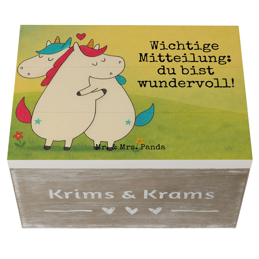 Holzkiste Einhorn Mitteilung Design Aufbewahrungsbox, Kiste, Truhe, Holzkiste, XXL, Schatulle, Erinnerungskiste, Geschenkbox, Erinnerungsbox, Dekokiste, Schatzkiste, Geschenkdose, Einhorn, Einhörner, Einhorn Deko, Unicorn, witzig, lustig, Valentine, Liebe, Partner, Valentinstag, Geschenk, Ehe, Spruch