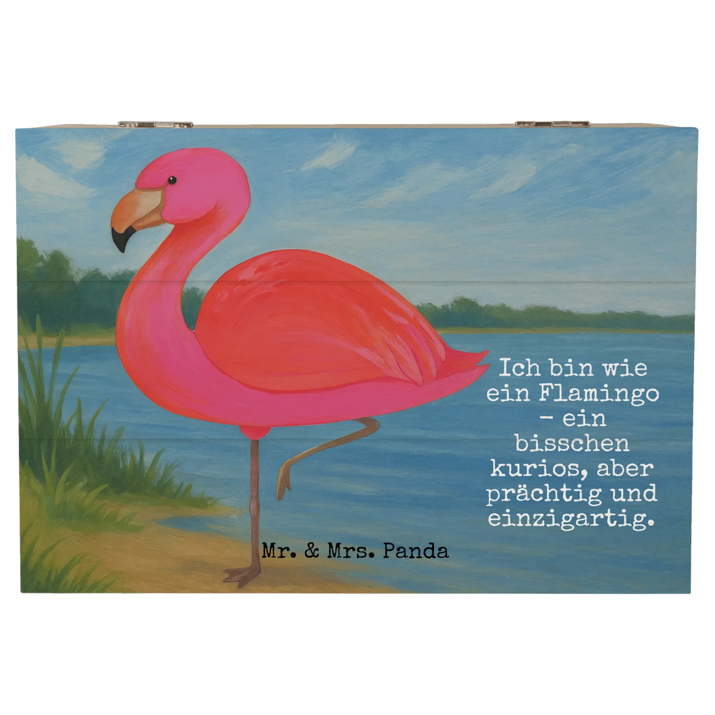 Holzkiste Flamingo Classic Design Kiste, Dekokiste, Truhe, Holzkiste, XXL, Schatzkiste, Erinnerungsbox, Aufbewahrungsbox, Geschenkbox, Geschenkdose, Schatulle, Erinnerungskiste, Flamingo, Außenseiter, Spruch, ich, Einzigartig, Selbstliebe, Stolz, Freundin, Sohn, Tochter, Geschwister, für mich, Freundinnen