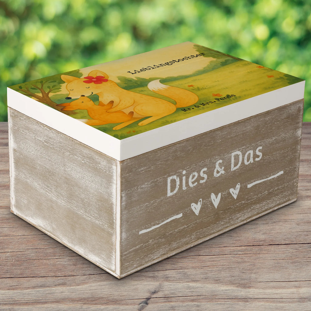 Holzkiste Fuchs Mama Design Aufbewahrungsbox, Holzkiste, Erinnerungskiste, Schatulle, Schatzkiste, Kiste, Geschenkdose, Geschenkbox, Truhe, XXL, Erinnerungsbox, Dekokiste, Familie, Vatertag, Muttertag, Bruder, Schwester, Mama, Papa, Oma, Opa, Geschenk, Mutter, Tochter, Lieblingstochter, Beste Tochter