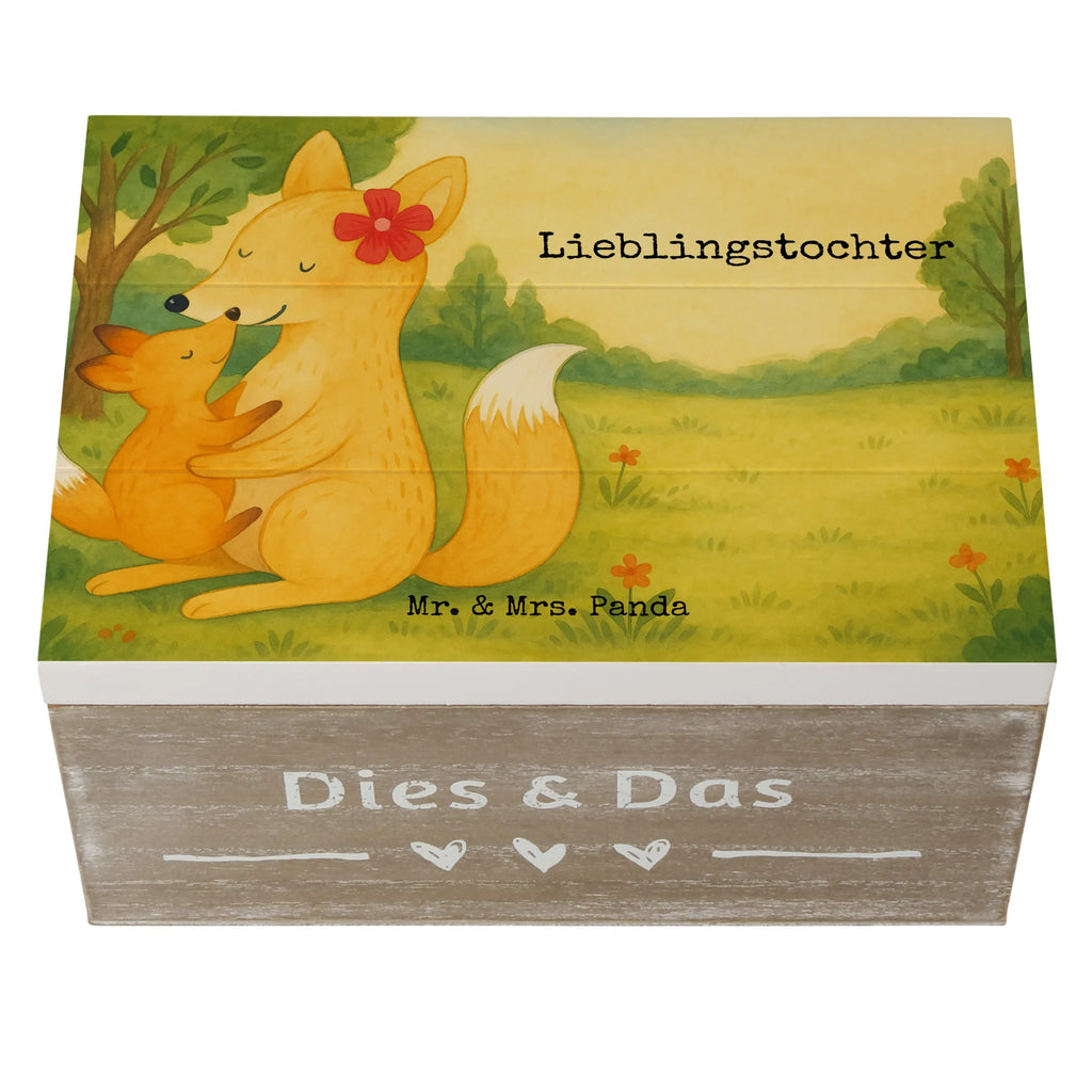 Holzkiste Fuchs Mama Design Aufbewahrungsbox, Holzkiste, Erinnerungskiste, Schatulle, Schatzkiste, Kiste, Geschenkdose, Geschenkbox, Truhe, XXL, Erinnerungsbox, Dekokiste, Familie, Vatertag, Muttertag, Bruder, Schwester, Mama, Papa, Oma, Opa, Geschenk, Mutter, Tochter, Lieblingstochter, Beste Tochter
