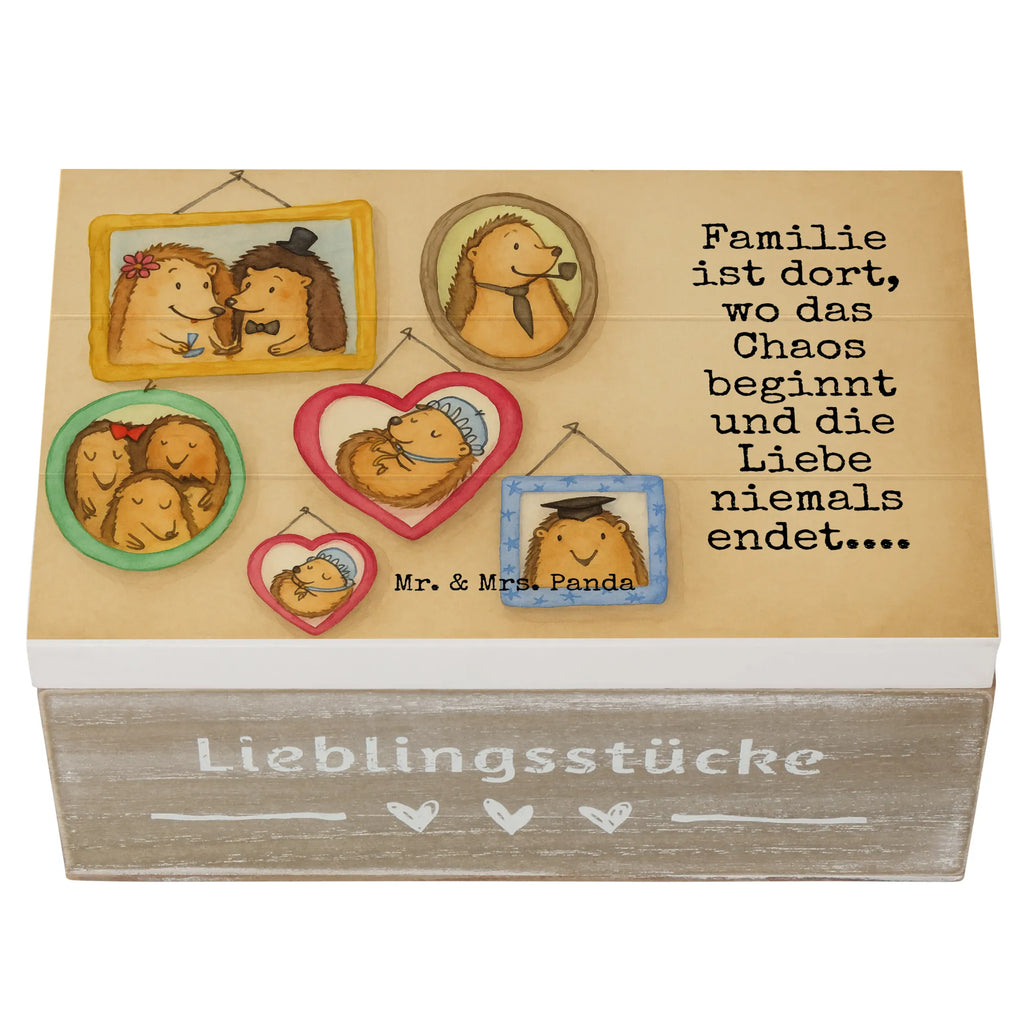 Holzkiste Igel Familie Design Holzkiste, Geschenkbox, Geschenkdose, Truhe, XXL, Schatulle, Dekokiste, Kiste, Erinnerungsbox, Schatzkiste, Erinnerungskiste, Aufbewahrungsbox, Familie, Vatertag, Muttertag, Bruder, Schwester, Mama, Papa, Oma, Opa, Liebe, Bilder, Zusammenhalt, Igel, Glück