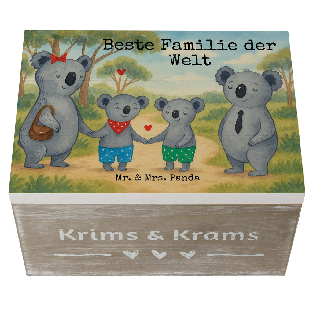 Holzkiste Koala Familie zwei Design Schatzkiste, Erinnerungskiste, Erinnerungsbox, Geschenkdose, Kiste, Holzkiste, XXL, Schatulle, Dekokiste, Aufbewahrungsbox, Geschenkbox, Truhe, Familie, Vatertag, Muttertag, Bruder, Schwester, Mama, Papa, Oma, Opa, Koalabär, Koala, beste Familie, Lieblingsfamilie, Familienzeit, Familienleben, Koalafamilie