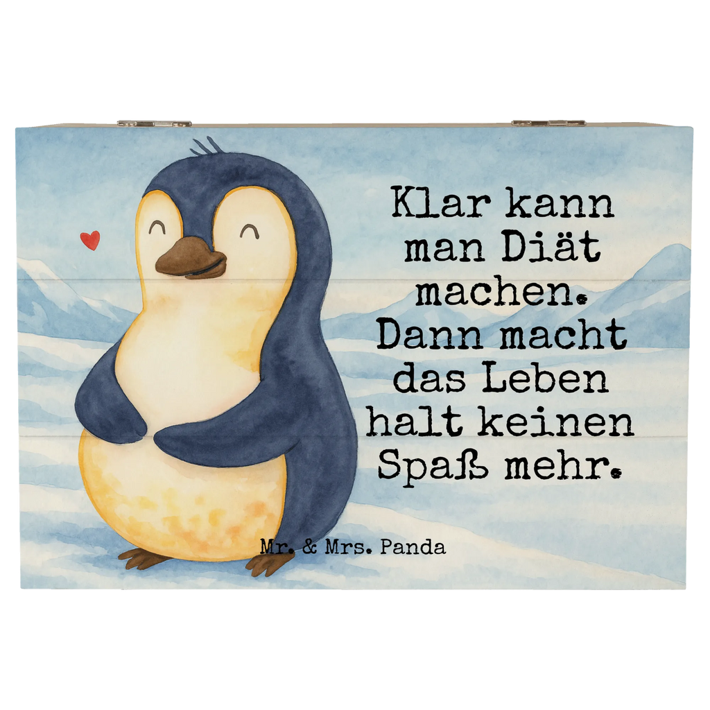 Skrzynia drewniana Pingwin dieta Design XXL, Geschenkbox, Erinnerungskiste, Holzkiste, Schatzkiste, Geschenkdose, Erinnerungsbox, Dekokiste, Truhe, Kiste, Aufbewahrungsbox, Schatulle, Pinguin, Gewicht, Körperliebe, Pinguine, Selbstrespekt, Abspecken, Motivation, Diät, Selbstliebe, Abnehmen