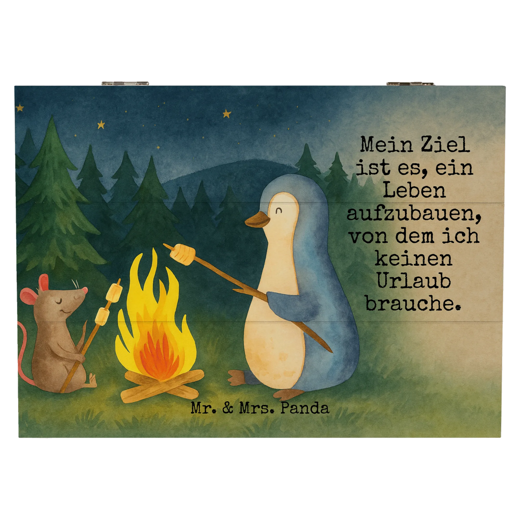 Wooden chest Penguin campfire Design Truhe, Erinnerungskiste, Geschenkdose, Holzkiste, Geschenkbox, Kiste, Schatulle, Aufbewahrungsbox, Erinnerungsbox, XXL, Schatzkiste, Dekokiste, Pinguin, Neustart, Arbeit, Feuer, Liebe, grillen, Marshmallows, Motivation, Maus, Leben, Pinguine, Job, Büroalltag, Lebensspruch, Büro, Lagerfeuer, Lebensmotivation