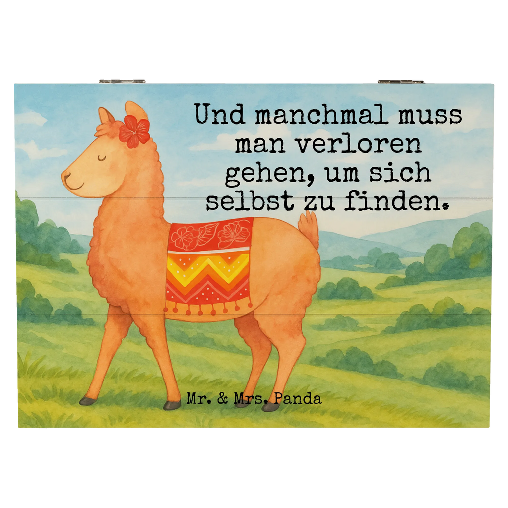 Holzkiste Alpaka Stolz Design XXL, Dekokiste, Geschenkdose, Erinnerungsbox, Schatzkiste, Truhe, Erinnerungskiste, Schatulle, Aufbewahrungsbox, Holzkiste, Kiste, Geschenkbox, Alpaka, Lama
