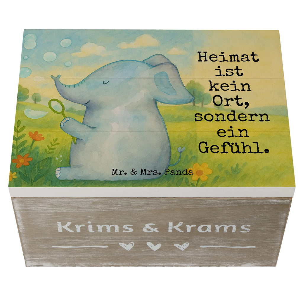 Holzkiste Elefant Seifenblasen Design Erinnerungskiste, Erinnerungsbox, Geschenkbox, Holzkiste, Dekokiste, Geschenkdose, XXL, Schatzkiste, Truhe, Kiste, Schatulle, Aufbewahrungsbox, Tiermotive, Gute Laune, lustige Sprüche, Tiere, Liebe, Liebesspruch, Heimat, Elefant, Seifenblasen, Gefühl. Daheim, Dickhäuter, Elefanten, Rüsseltier, Liebesbeweis