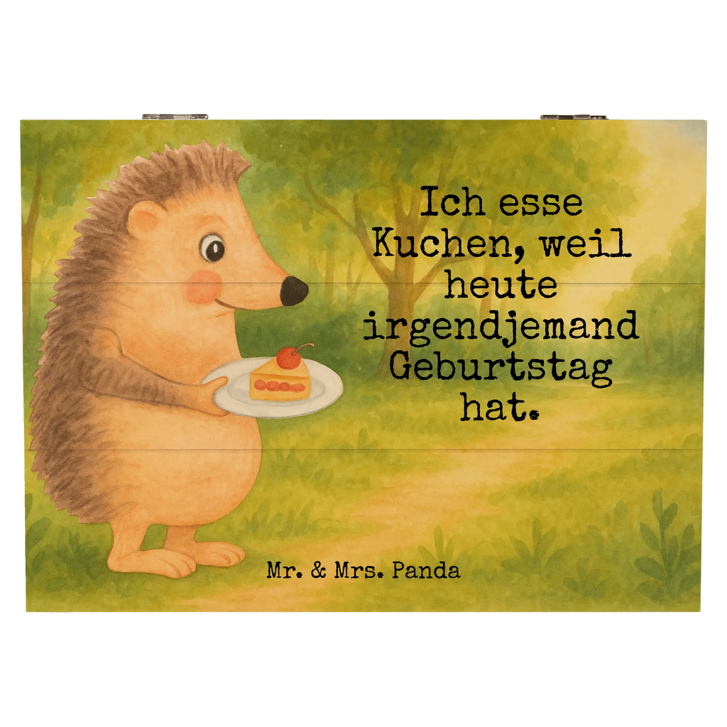 Holzkiste Igel Kuchenstück Design Truhe, Schatulle, Geschenkbox, Geschenkdose, Holzkiste, Erinnerungskiste, Aufbewahrungsbox, Schatzkiste, Kiste, XXL, Erinnerungsbox, Dekokiste, Tiermotive, Gute Laune, lustige Sprüche, Tiere, Torte, Igel, Kuchen, Geburtstagskuchen, Essen Spruch, Backen Geschenk, Kuchen backen, Einladung Party