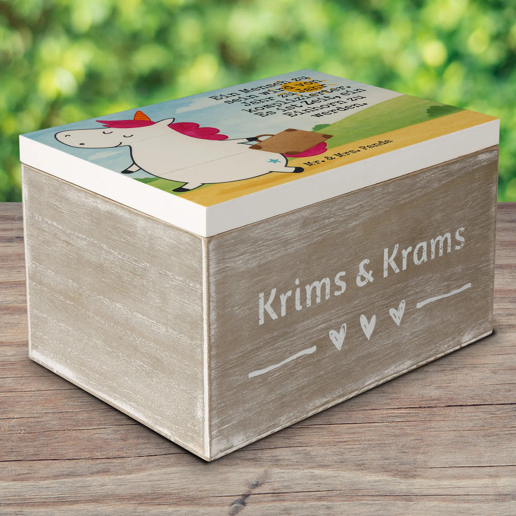 Wooden chest unicorn Suitcase Design XXL, Geschenkdose, Erinnerungskiste, Holzkiste, Geschenkbox, Schatzkiste, Dekokiste, Schatulle, Aufbewahrungsbox, Truhe, Erinnerungsbox, Kiste, Einhorn, Einhörner, Einhorn Deko, Unicorn, Abenteuer, Gepäck, witzig, Koffer, Kind, lustig, albern, Spaß, Reise, Verreisen, Erwachsen, unicorn