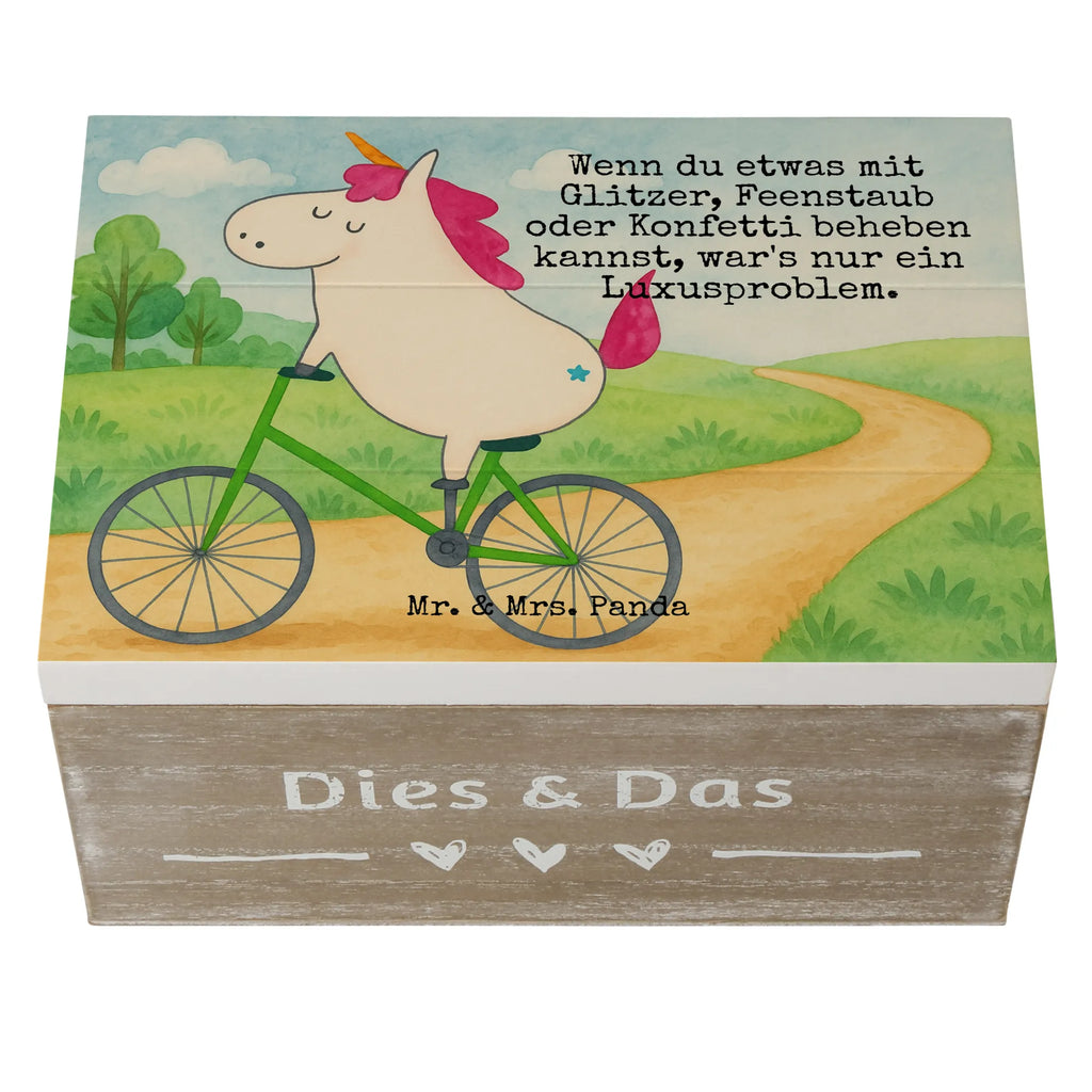 Holzkiste Einhorn Radfahrer Design Kiste, XXL, Holzkiste, Geschenkdose, Aufbewahrungsbox, Truhe, Erinnerungskiste, Schatzkiste, Erinnerungsbox, Geschenkbox, Dekokiste, Schatulle, Einhorn, Einhörner, Einhorn Deko, Unicorn, Rad, Liebeskummer, Luxusproblem, Radfahren, Feenstaub, Bike, Kummer, Konfetti, Radfahrer