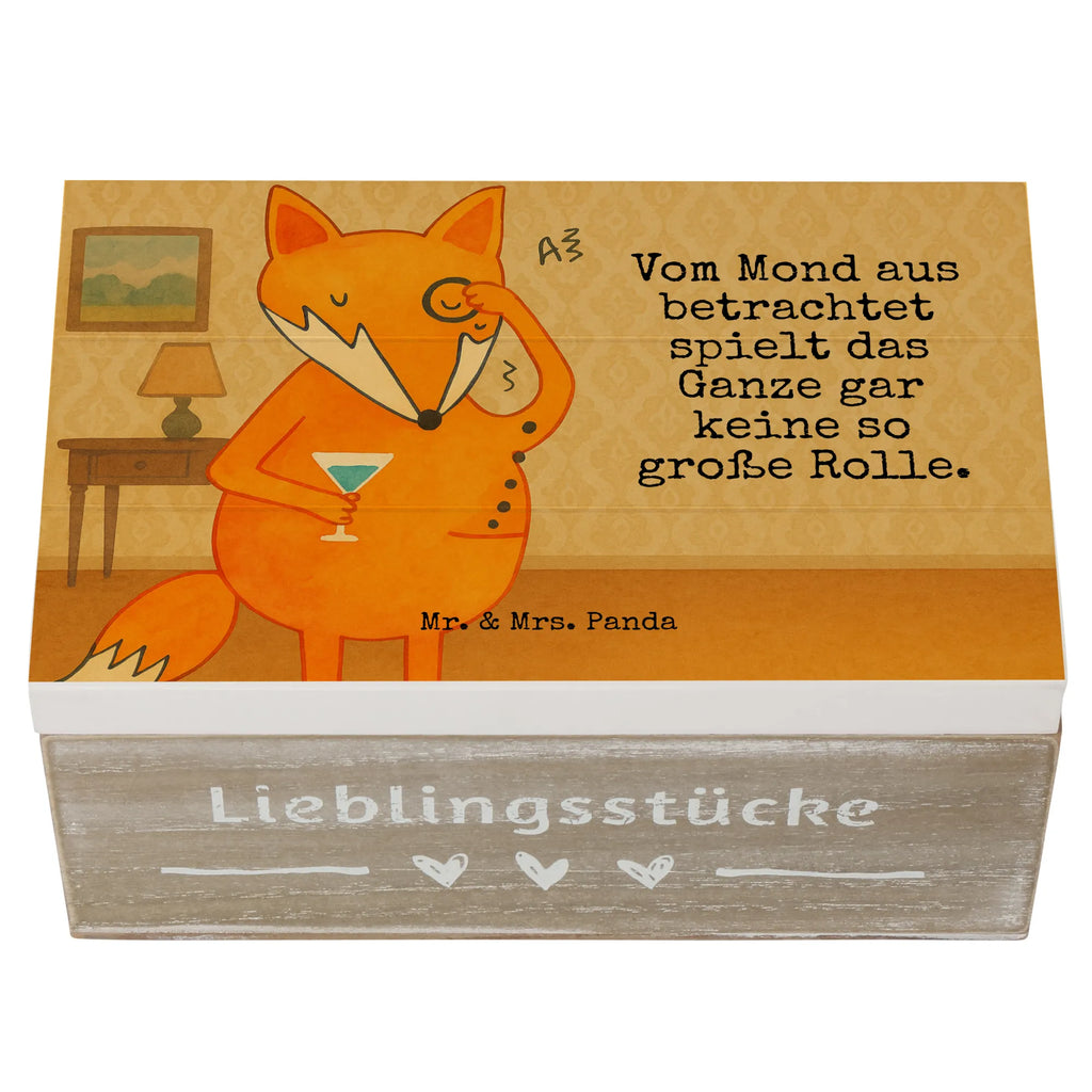 Holzkiste Fuchs Lord Design Aufbewahrungsbox, Erinnerungskiste, Geschenkdose, XXL, Schatzkiste, Dekokiste, Kiste, Erinnerungsbox, Holzkiste, Schatulle, Geschenkbox, Truhe, Fuchs, Problemlösung, Spruch lustig, Liebeskummer Geschenk, tröstende Worte, Motivation Spruch, Füchse