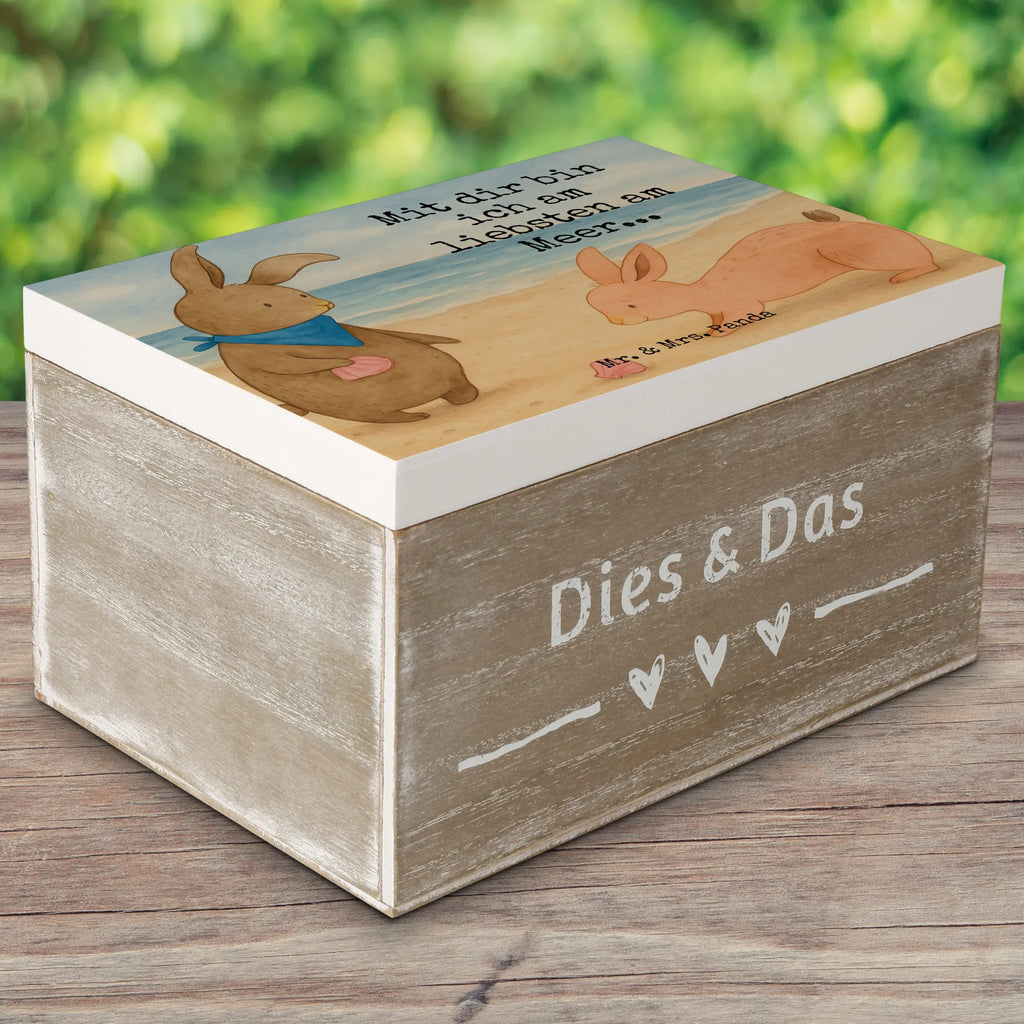 Skrzynia drewniana Muszla królików Design Geschenkbox, Truhe, XXL, Dekokiste, Geschenkdose, Holzkiste, Schatzkiste, Erinnerungskiste, Aufbewahrungsbox, Schatulle, Kiste, Erinnerungsbox, Familie, Vatertag, Muttertag, Bruder, Schwester, Mama, Papa, Oma, Opa, BFF, Muscheln sammeln, Muscheln, beste Freundin, Meer, Freundin, Freundinnen, Hasen, best friends