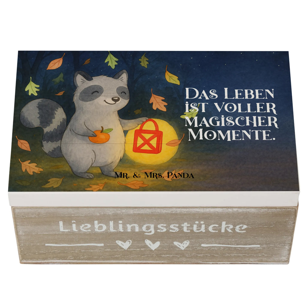 Holzkiste Waschbär Laterne Design Erinnerungskiste, Schatzkiste, Dekokiste, Holzkiste, Truhe, Erinnerungsbox, XXL, Kiste, Geschenkbox, Aufbewahrungsbox, Geschenkdose, Schatulle, Halloween, Deko, Martinssingen, Dekoration, Geschenke, Schenken, Laterne, Süßes sonst gibt's saures, Halloween Deko, Waschbär, Herbst, Trick or Treat