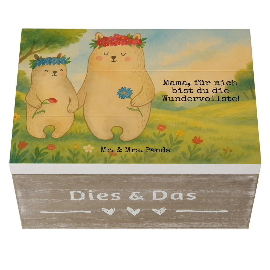 Wooden chest Bears with flower crown Design Aufbewahrungsbox, Schatzkiste, Schatulle, Geschenkbox, XXL, Holzkiste, Dekokiste, Erinnerungsbox, Erinnerungskiste, Kiste, Geschenkdose, Truhe, Familie, Vatertag, Muttertag, Bruder, Schwester, Mama, Papa, Oma, Opa, Mutter, Lieblingsmama, Lieblingsmensch, Vorbild, Geschenk Mama. Muttertag, weltbeste Mama, Family, Bären, beste Mutter, Tochter, Bär, Kinder, Töchter, Kind, Mami, Mutti