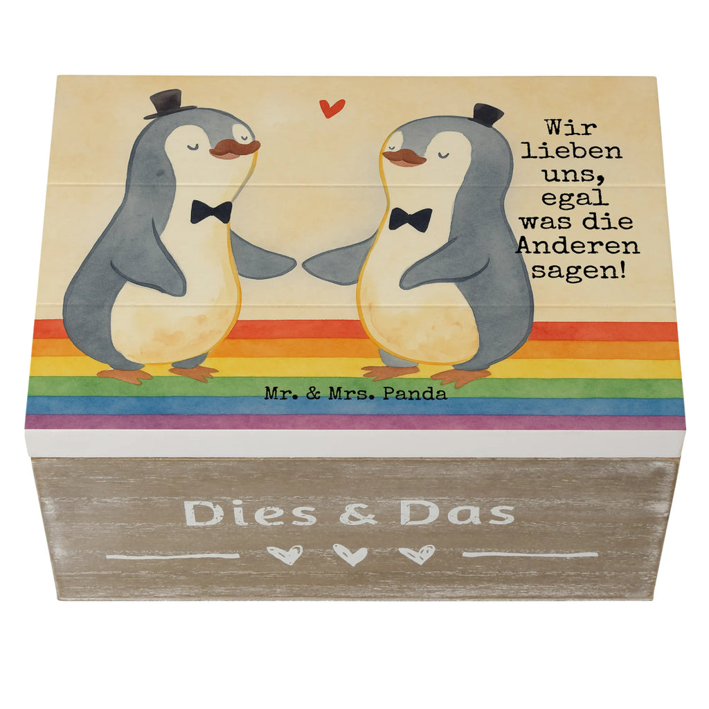 Holzkiste Pinguine Gay Pride Design Geschenkdose, Aufbewahrungsbox, Schatzkiste, Geschenkbox, Truhe, Schatulle, Dekokiste, XXL, Holzkiste, Erinnerungsbox, Erinnerungskiste, Kiste, Hochzeit, Hochzeitsgeschenk, Ehe, Hochzeitsfeier, Trauung, Trauungsgeschenk, Hochzeitskarte, Verlobungsfeier, Verlobungsgeschenk, Hochzeitsgeschenkideen, Hochzeitsgeschenke für Brautpaar