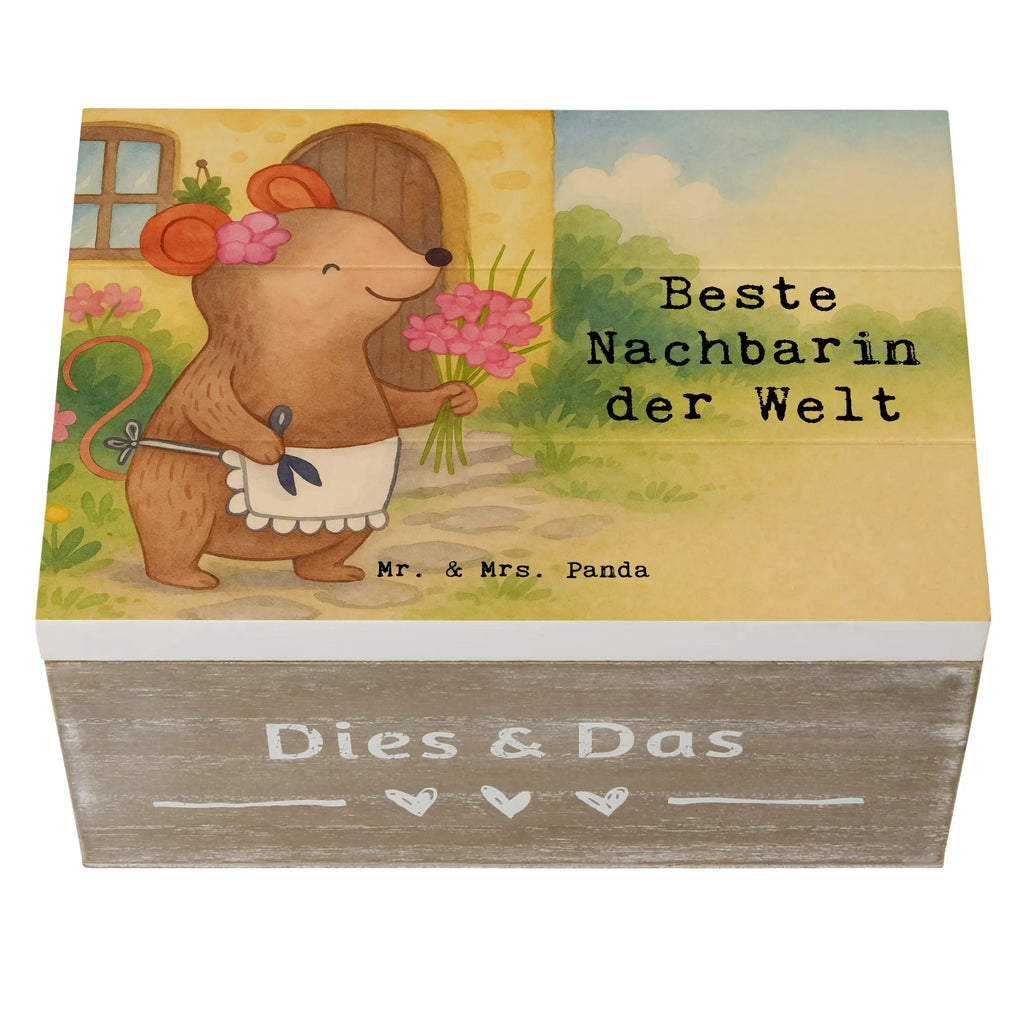 Holzkiste Maus Beste Nachbarin der Welt Design Dekokiste, Kiste, Erinnerungskiste, Holzkiste, Truhe, Aufbewahrungsbox, Schatulle, XXL, Schatzkiste, Geschenkbox, Geschenkdose, Erinnerungsbox, für, Dankeschön, Geschenk, Schenken, Geburtstag, Geburtstagsgeschenk, Geschenkidee, Danke, Bedanken, Mitbringsel, Freude machen, Geschenktipp, Nachbarin, Anwohnerin, Nachbarschaft, Freundin, Nachbarn, Bewohnerin, Freundschaft, Angrenzer