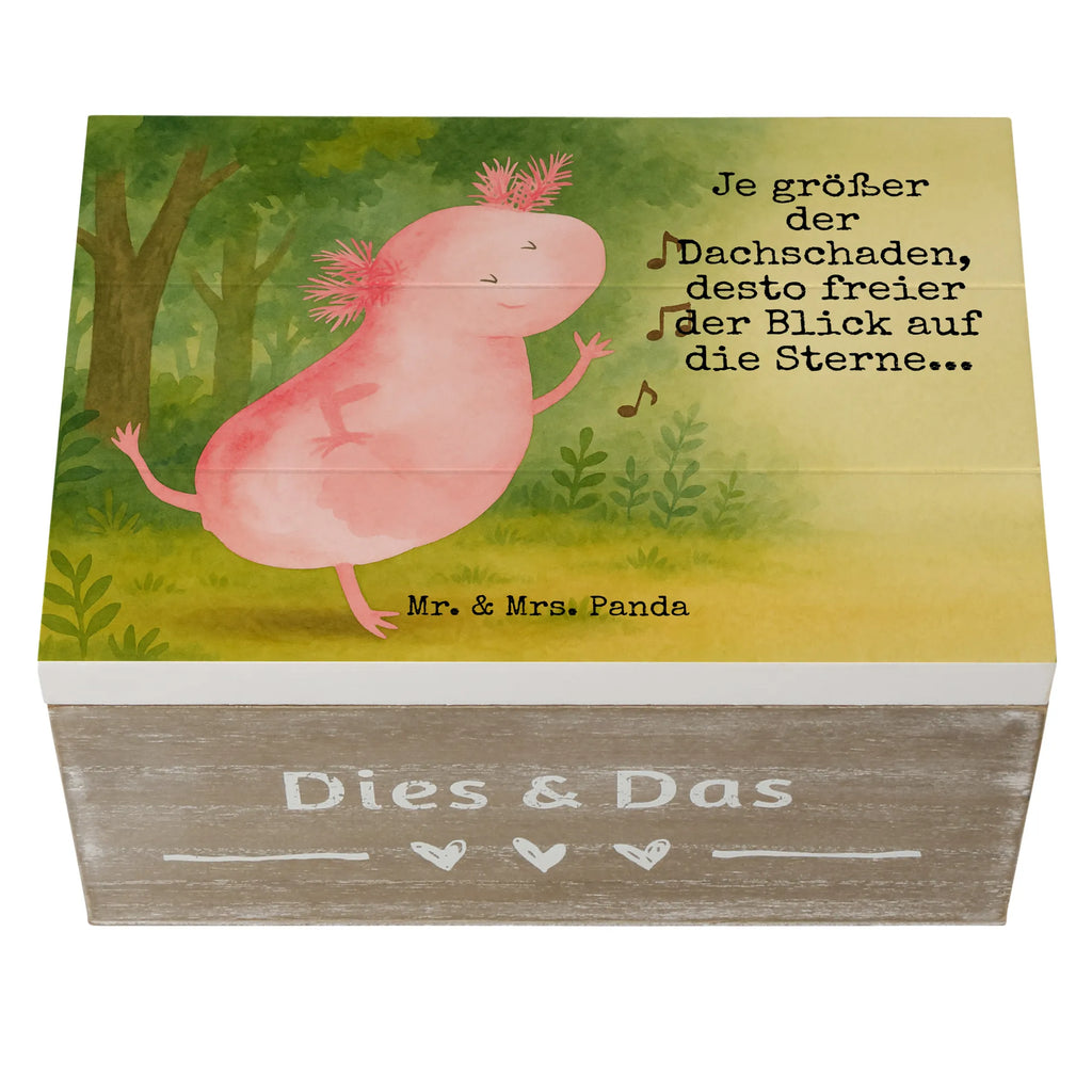 Wooden chest axolotl Dance Design Kiste, Truhe, Geschenkdose, Dekokiste, Holzkiste, XXL, Aufbewahrungsbox, Erinnerungsbox, Geschenkbox, Schatulle, Erinnerungskiste, Schatzkiste, Axolotl, Molch, Axolot, beste Freundin, Sterne, verrückt, Lurche, Freundin, Lurch, Dachschaden, Schwanzlurch