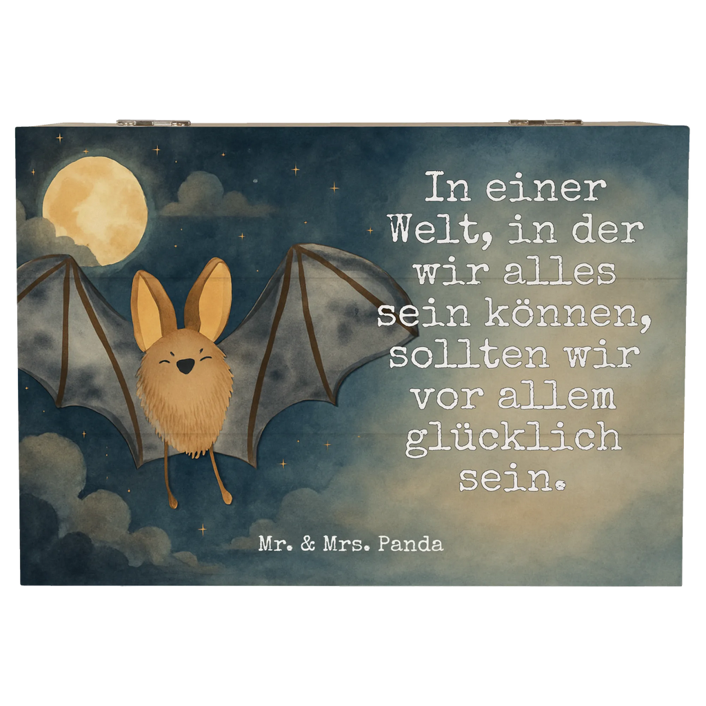 Holzkiste Fledermaus Flügel Design Schatulle, Holzkiste, Erinnerungsbox, Geschenkdose, Dekokiste, Erinnerungskiste, Schatzkiste, Kiste, Truhe, Geschenkbox, XXL, Aufbewahrungsbox, Tiermotive, Gute Laune, lustige Sprüche, Tiere