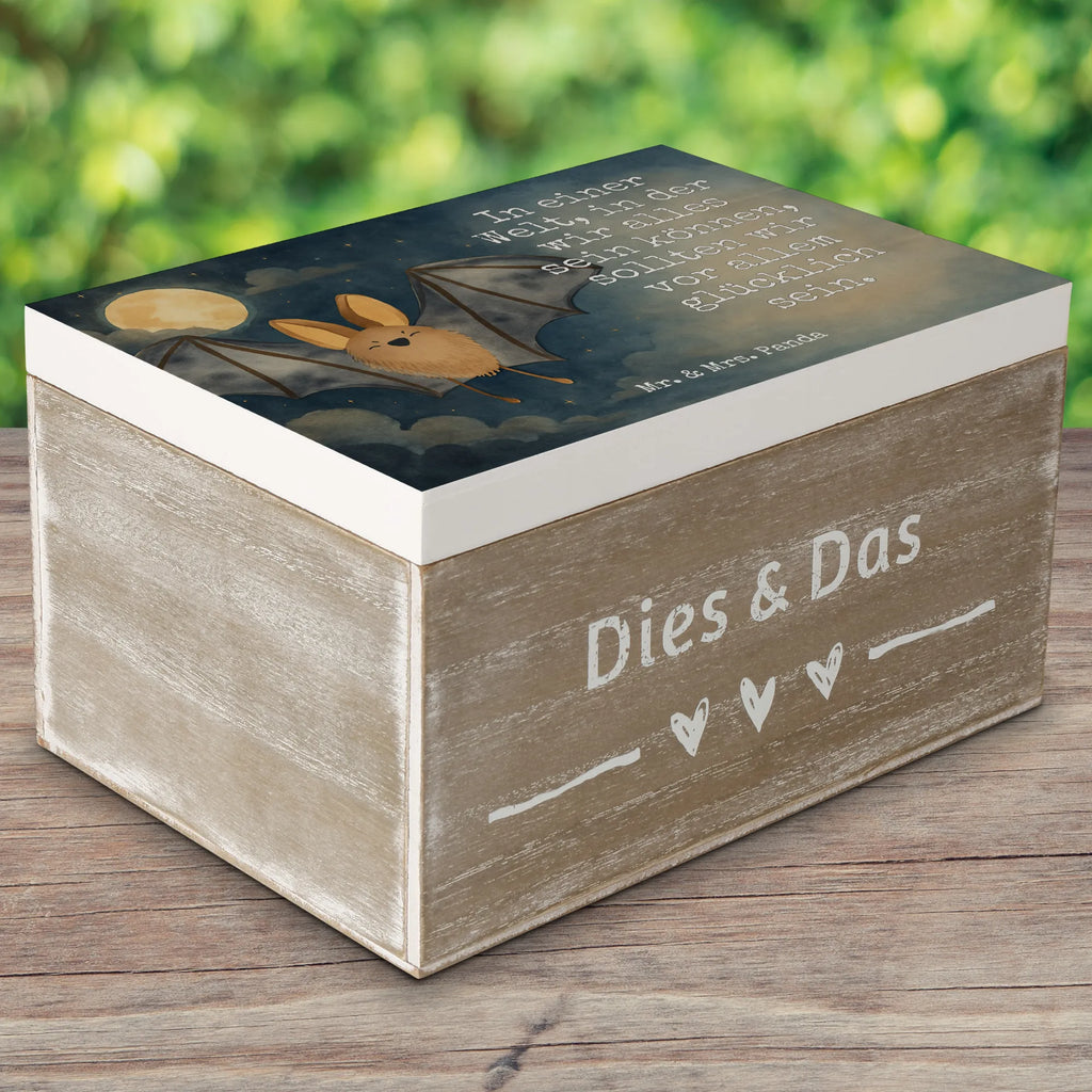 Holzkiste Fledermaus Flügel Design Schatulle, Holzkiste, Erinnerungsbox, Geschenkdose, Dekokiste, Erinnerungskiste, Schatzkiste, Kiste, Truhe, Geschenkbox, XXL, Aufbewahrungsbox, Tiermotive, Gute Laune, lustige Sprüche, Tiere