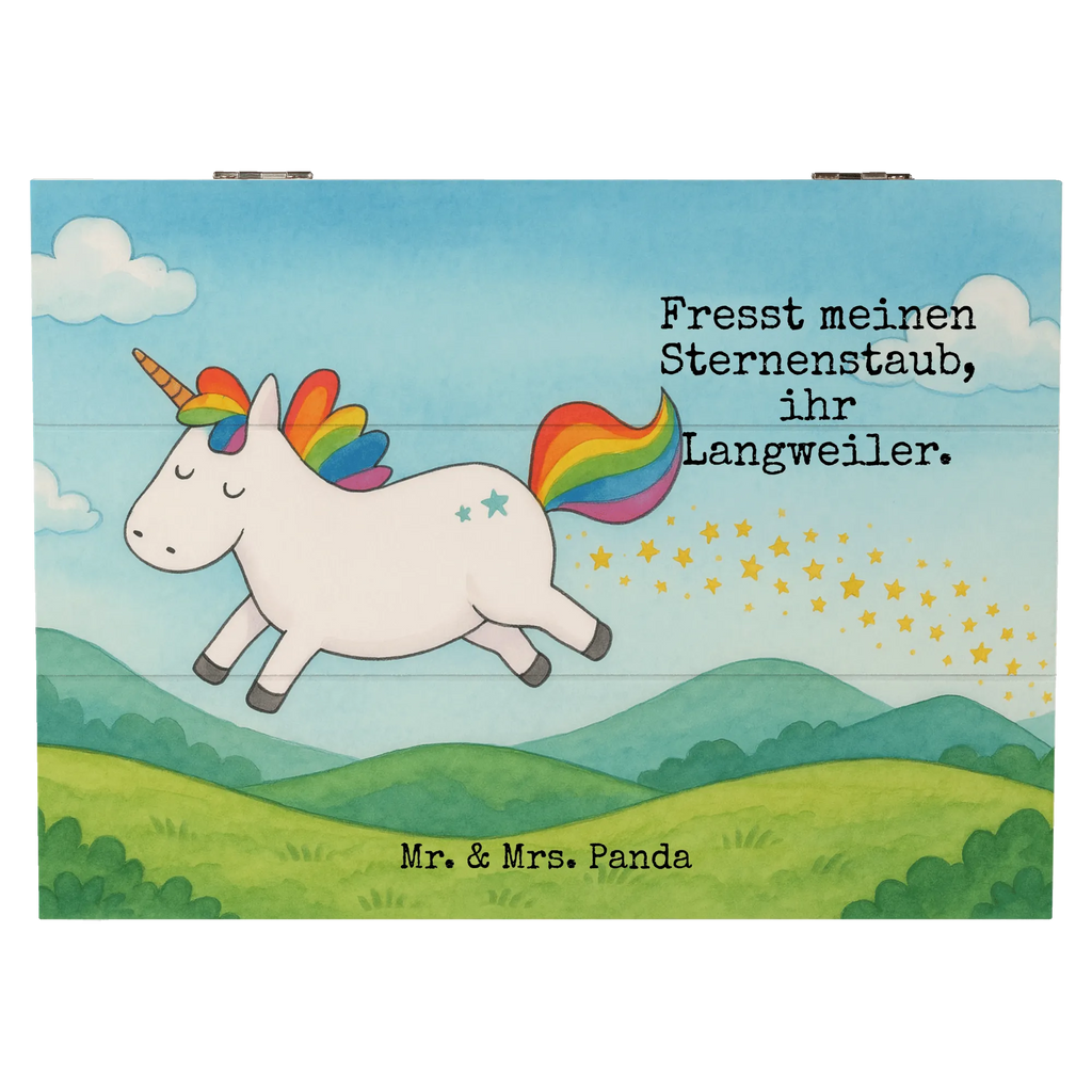 Holzkiste Einhorn Happy Design XXL, Kiste, Aufbewahrungsbox, Truhe, Geschenkdose, Erinnerungskiste, Holzkiste, Dekokiste, Schatulle, Erinnerungsbox, Geschenkbox, Schatzkiste, Einhorn, Einhörner, Einhorn Deko, Unicorn, Spaß, spannend, glücklich, Lachen, Lebensfreude, witzig, fröhlich, Freude, Lächeln