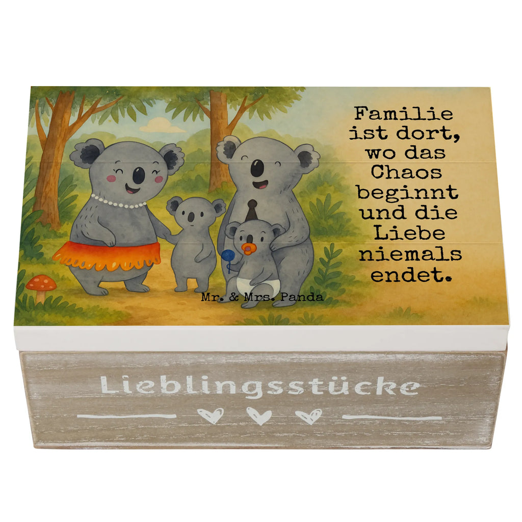 Holzkiste Koala Familie Design Aufbewahrungsbox, Truhe, Kiste, Erinnerungskiste, XXL, Geschenkdose, Erinnerungsbox, Schatzkiste, Geschenkbox, Dekokiste, Holzkiste, Schatulle, Familie, Vatertag, Muttertag, Bruder, Schwester, Mama, Papa, Oma, Opa, Kinder, Familienleben, Koalas, Geschwister, Koala, Family