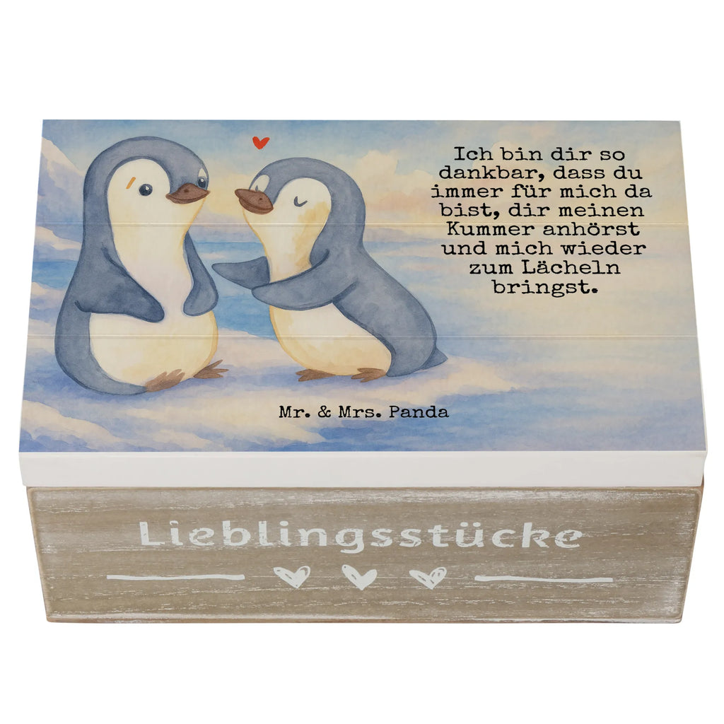 Holzkiste Pinguine trösten Design Geschenkbox, Schatulle, Schatzkiste, Holzkiste, Erinnerungskiste, Truhe, Aufbewahrungsbox, Geschenkdose, Kiste, XXL, Dekokiste, Erinnerungsbox, Liebe, Partner, Freund, Freundin, Ehemann, Ehefrau, Heiraten, Verlobung, Heiratsantrag, Liebesgeschenk, Jahrestag, Hocheitstag, für Männer, Hochzeitstag, Valentinstag, Geschenk für Partner, Liebesbeweis, für Ehemann, Geschenk für Frauen, Mitbringsel, Geschenk für Freundin