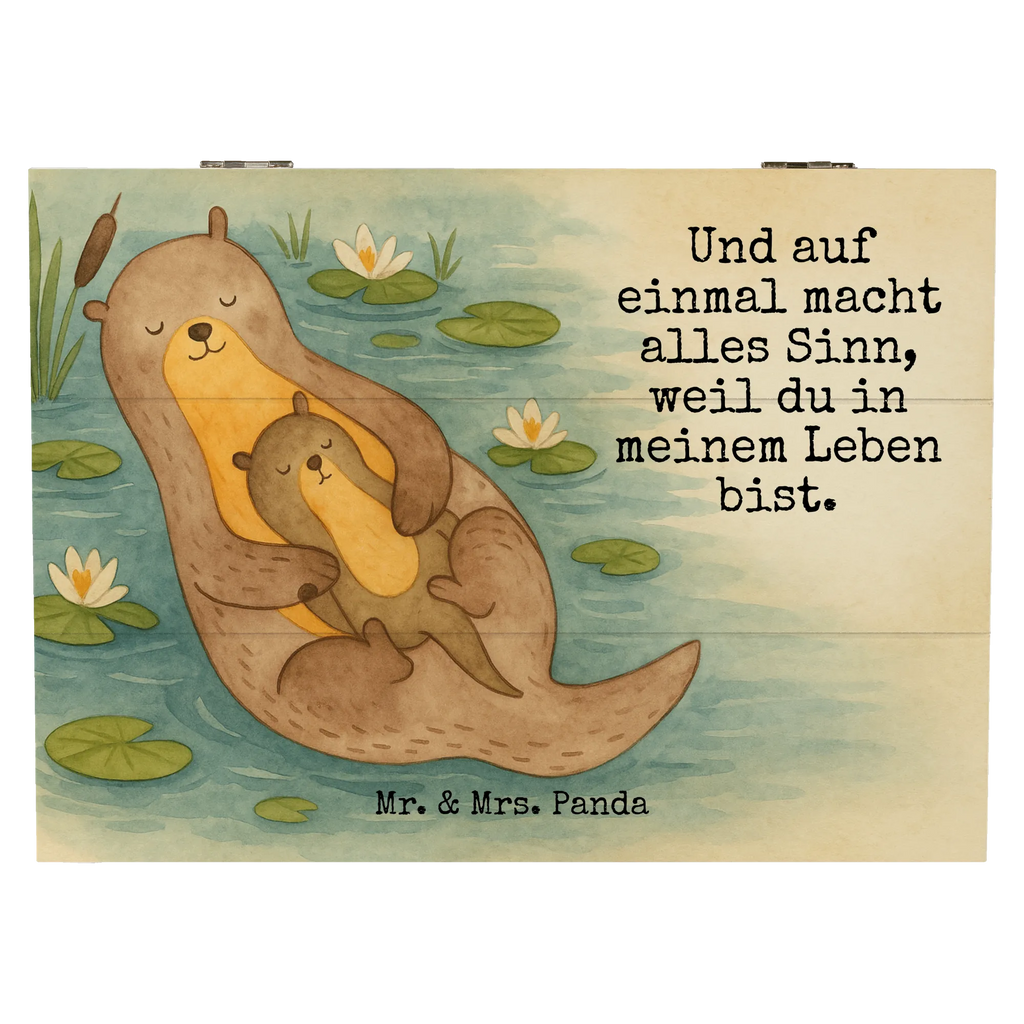 Wooden chest otter child Design Erinnerungskiste, Erinnerungsbox, Schatulle, Geschenkdose, Kiste, Holzkiste, XXL, Aufbewahrungsbox, Schatzkiste, Truhe, Geschenkbox, Dekokiste, Otter, Fischotter, Seeotter, Otter Seeotter See Otter