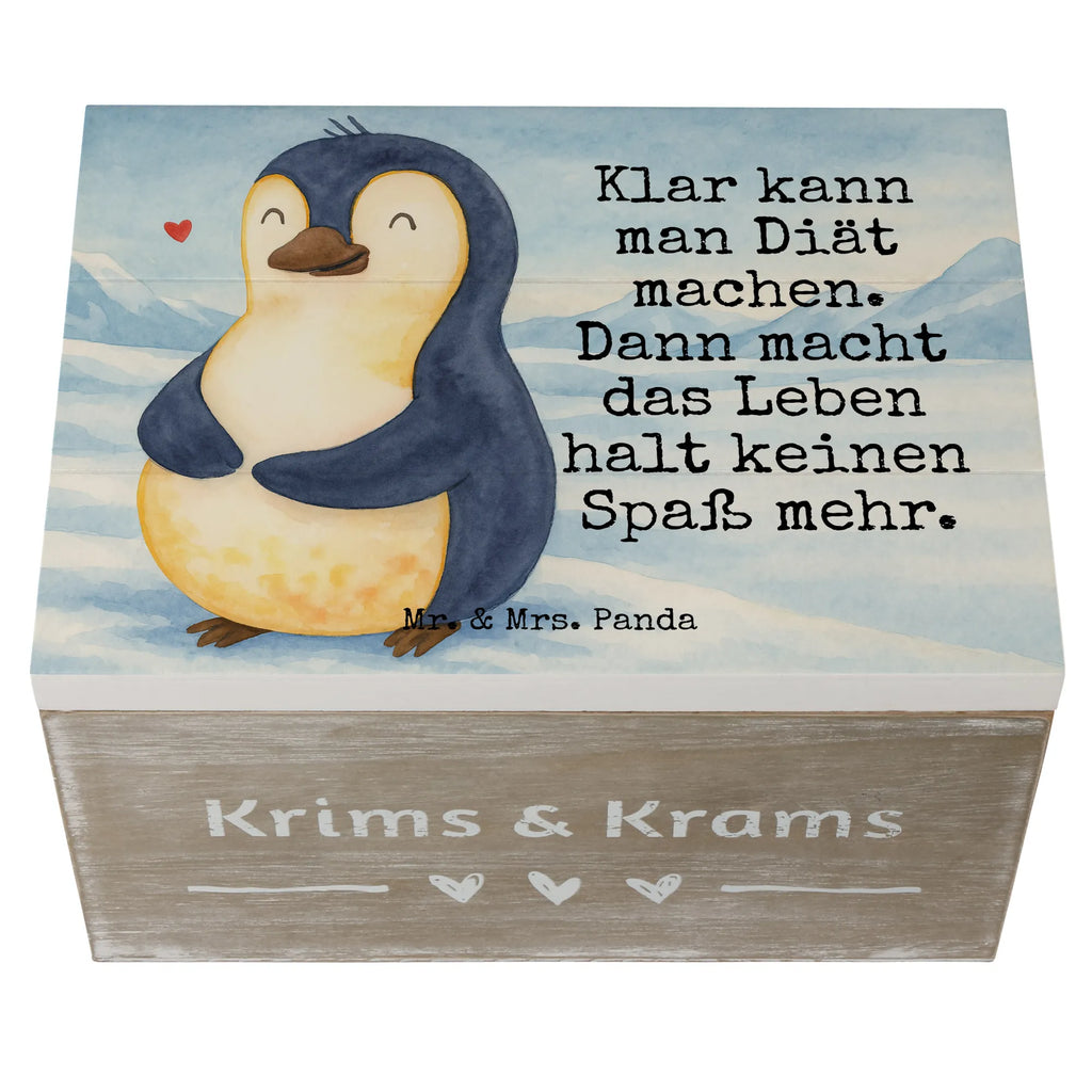 Skrzynia drewniana Pingwin dieta Design XXL, Geschenkbox, Erinnerungskiste, Holzkiste, Schatzkiste, Geschenkdose, Erinnerungsbox, Dekokiste, Truhe, Kiste, Aufbewahrungsbox, Schatulle, Pinguin, Gewicht, Körperliebe, Pinguine, Selbstrespekt, Abspecken, Motivation, Diät, Selbstliebe, Abnehmen