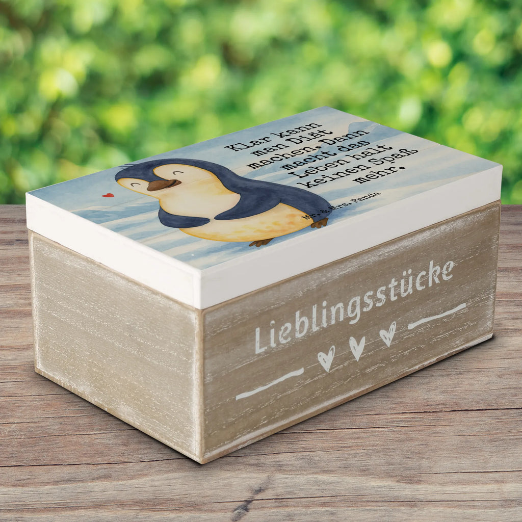Skrzynia drewniana Pingwin dieta Design XXL, Geschenkbox, Erinnerungskiste, Holzkiste, Schatzkiste, Geschenkdose, Erinnerungsbox, Dekokiste, Truhe, Kiste, Aufbewahrungsbox, Schatulle, Pinguin, Gewicht, Körperliebe, Pinguine, Selbstrespekt, Abspecken, Motivation, Diät, Selbstliebe, Abnehmen