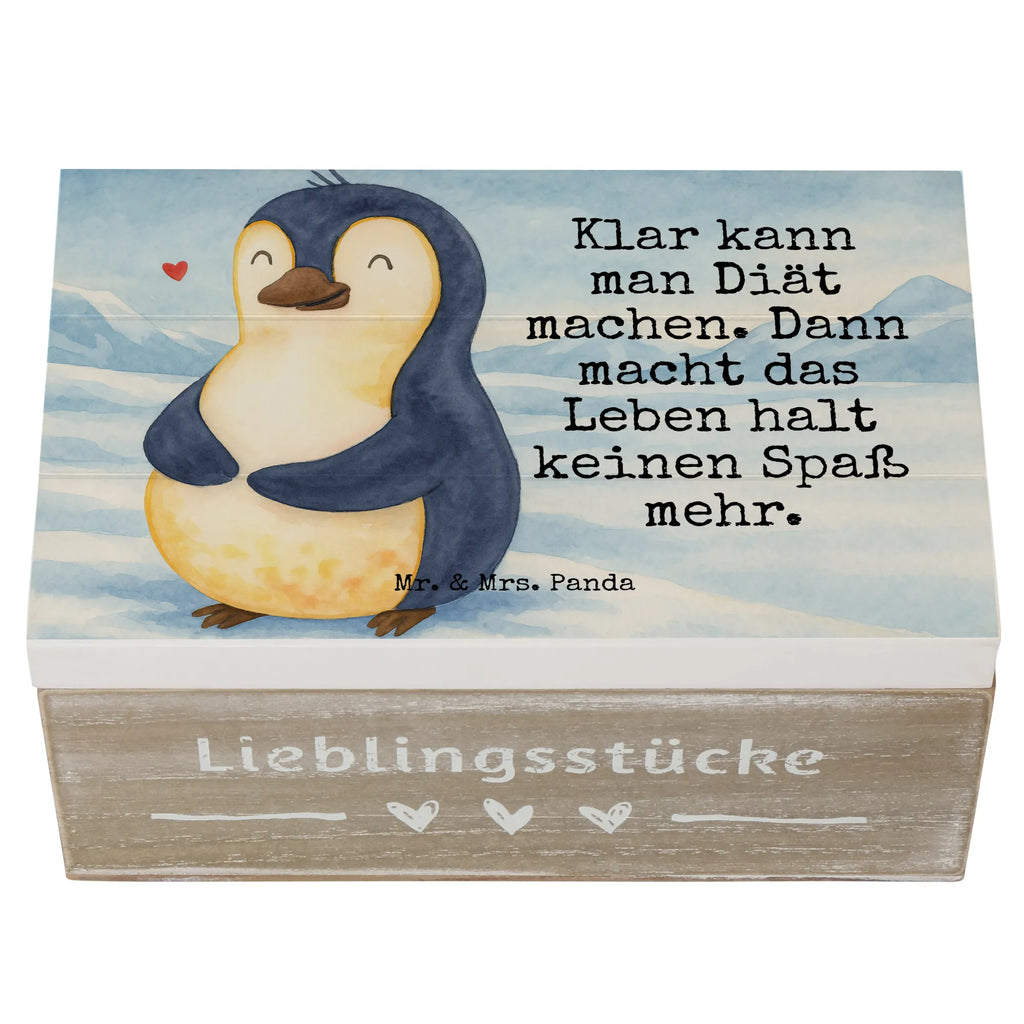 Skrzynia drewniana Pingwin dieta Design XXL, Geschenkbox, Erinnerungskiste, Holzkiste, Schatzkiste, Geschenkdose, Erinnerungsbox, Dekokiste, Truhe, Kiste, Aufbewahrungsbox, Schatulle, Pinguin, Gewicht, Körperliebe, Pinguine, Selbstrespekt, Abspecken, Motivation, Diät, Selbstliebe, Abnehmen