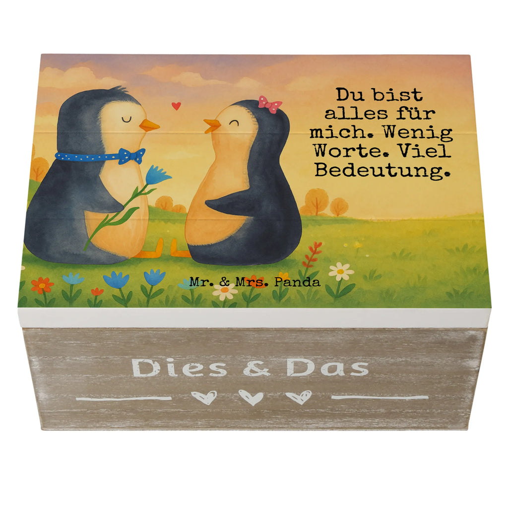 Holzkiste Pinguin Pärchen Design Geschenkdose, Truhe, Geschenkbox, XXL, Dekokiste, Schatulle, Schatzkiste, Aufbewahrungsbox, Kiste, Holzkiste, Erinnerungskiste, Erinnerungsbox, Pinguin, große Liebe, Liebesbeweis, Liebe, Hochzeitstag, Traumpaar, Hochzeit, Liebesgeschenk, Liebespaar, Hochzeitsgeschenk, Pinguine, Jahrestag, Verlobung