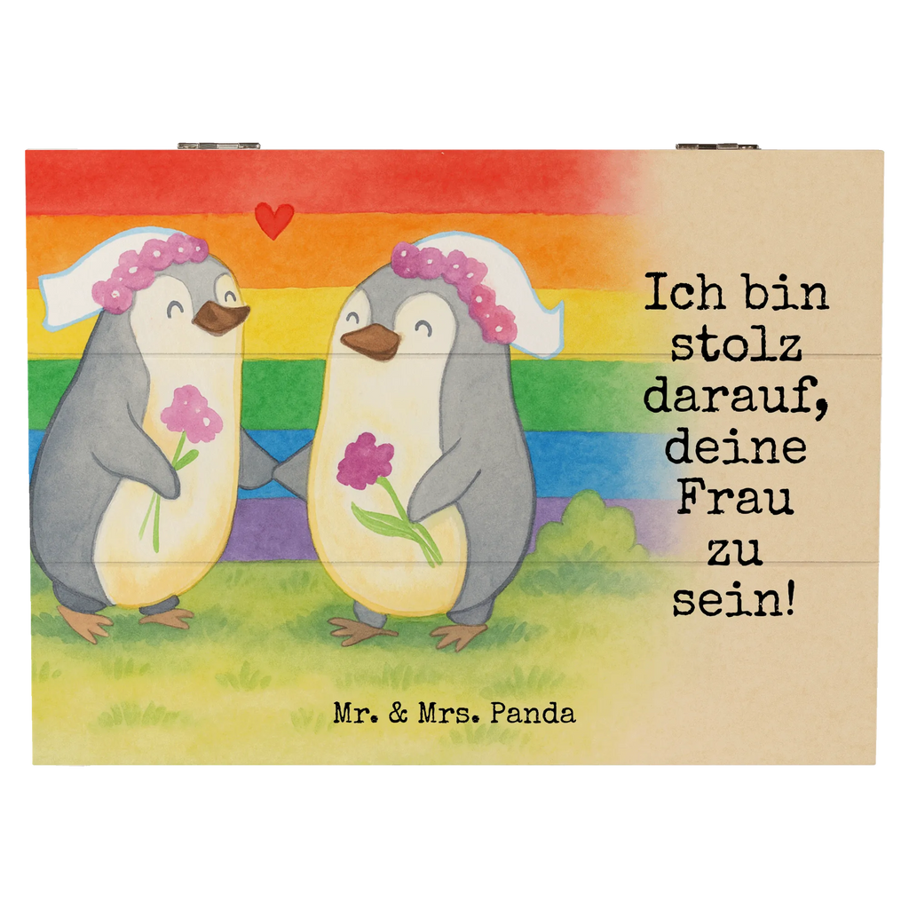Holzkiste Pinguine Lesbian Pride Design Kiste, Schatulle, Dekokiste, Geschenkdose, Schatzkiste, Erinnerungsbox, XXL, Truhe, Holzkiste, Erinnerungskiste, Geschenkbox, Aufbewahrungsbox, Hochzeit, Hochzeitsgeschenk, Ehe, Hochzeitsfeier, Trauung, Trauungsgeschenk, Hochzeitskarte, Verlobungsfeier, Verlobungsgeschenk, Hochzeitsgeschenkideen, Hochzeitsgeschenke für Brautpaar, Gleichgeschlechtliche Hochzeit