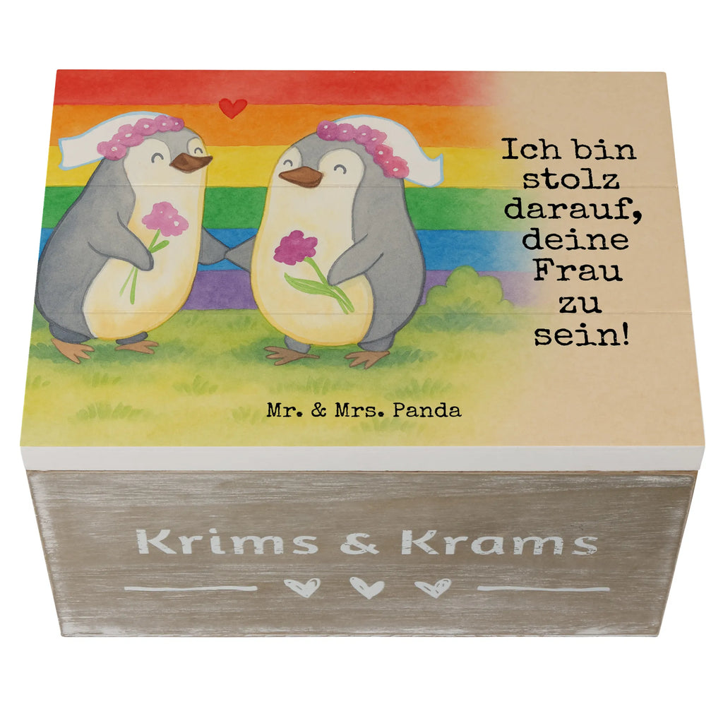 Holzkiste Pinguine Lesbian Pride Design Kiste, Schatulle, Dekokiste, Geschenkdose, Schatzkiste, Erinnerungsbox, XXL, Truhe, Holzkiste, Erinnerungskiste, Geschenkbox, Aufbewahrungsbox, Hochzeit, Hochzeitsgeschenk, Ehe, Hochzeitsfeier, Trauung, Trauungsgeschenk, Hochzeitskarte, Verlobungsfeier, Verlobungsgeschenk, Hochzeitsgeschenkideen, Hochzeitsgeschenke für Brautpaar, Gleichgeschlechtliche Hochzeit