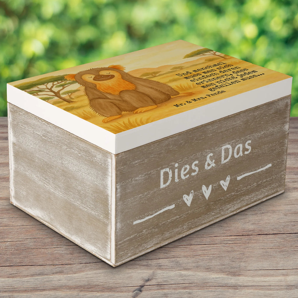 Holzkiste Affe Design Erinnerungskiste, Geschenkbox, Erinnerungsbox, Schatulle, Truhe, Holzkiste, Aufbewahrungsbox, Dekokiste, Schatzkiste, XXL, Geschenkdose, Kiste, Afrika, Wildtiere, Liebe, Motivation, Affen, Affe, Selbstliebe, Selbstachtung, Selbstbewusstsein, Respekt, Selfcare, Äffchen