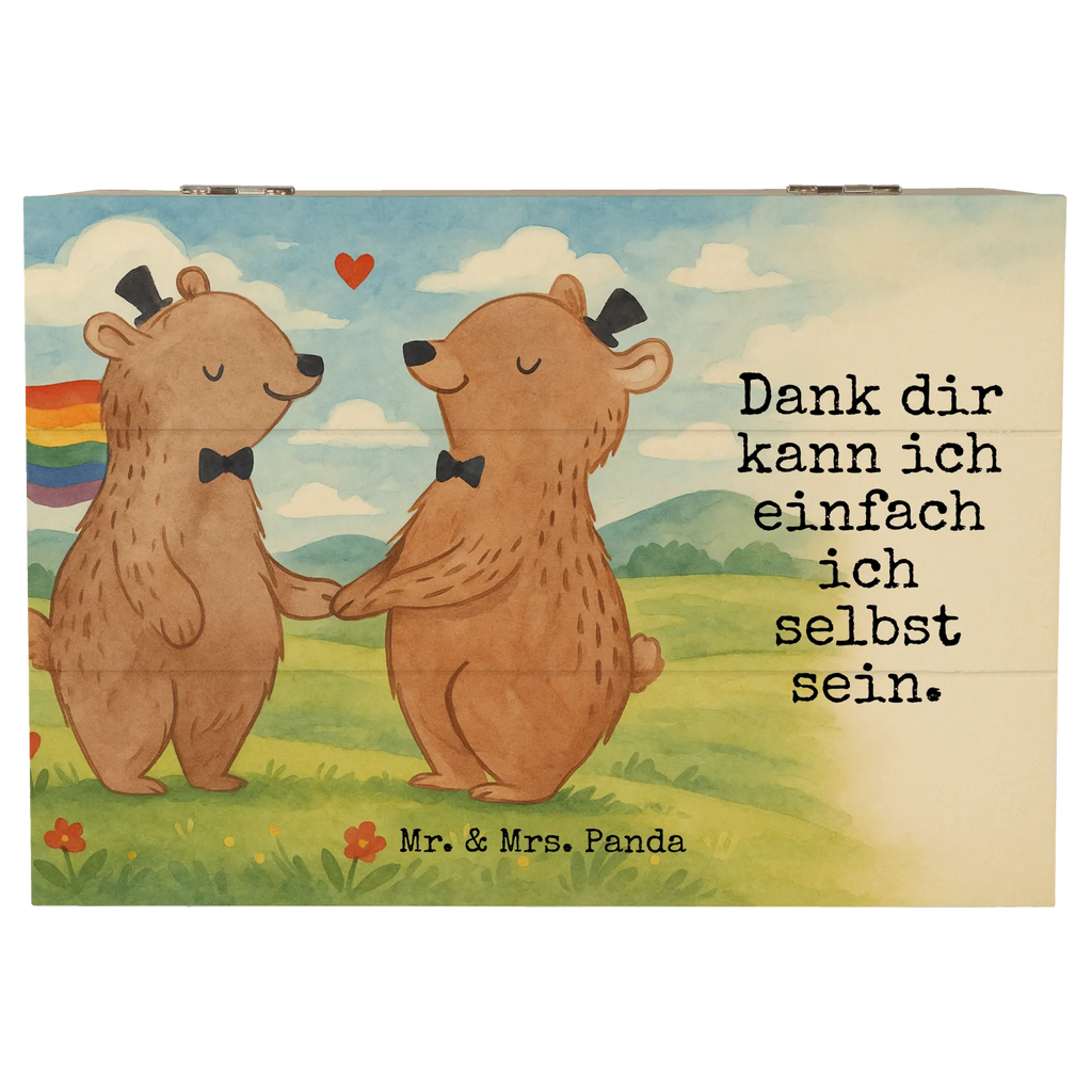 Holzkiste Bären Gay Pride Design Erinnerungskiste, Geschenkbox, Truhe, Geschenkdose, XXL, Kiste, Aufbewahrungsbox, Schatulle, Schatzkiste, Holzkiste, Erinnerungsbox, Dekokiste, Hochzeit, Hochzeitsgeschenk, Ehe, Hochzeitsfeier, Trauung, Trauungsgeschenk, Hochzeitskarte, Verlobungsfeier, Verlobungsgeschenk, Hochzeitsgeschenkideen, Hochzeitsgeschenke für Brautpaar