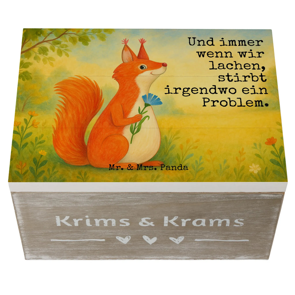 Wooden chest Squirrel flower Design Schatzkiste, Erinnerungsbox, XXL, Schatulle, Geschenkbox, Kiste, Holzkiste, Truhe, Dekokiste, Erinnerungskiste, Geschenkdose, Aufbewahrungsbox, Tiermotive, Gute Laune, lustige Sprüche, Tiere, Spaß, Eichhorn, Lachen, Eichhörnchen, Spruch positiv, Spruch Deko, Motivation Sprüche, Motivation Bilder, glücklich Spruch