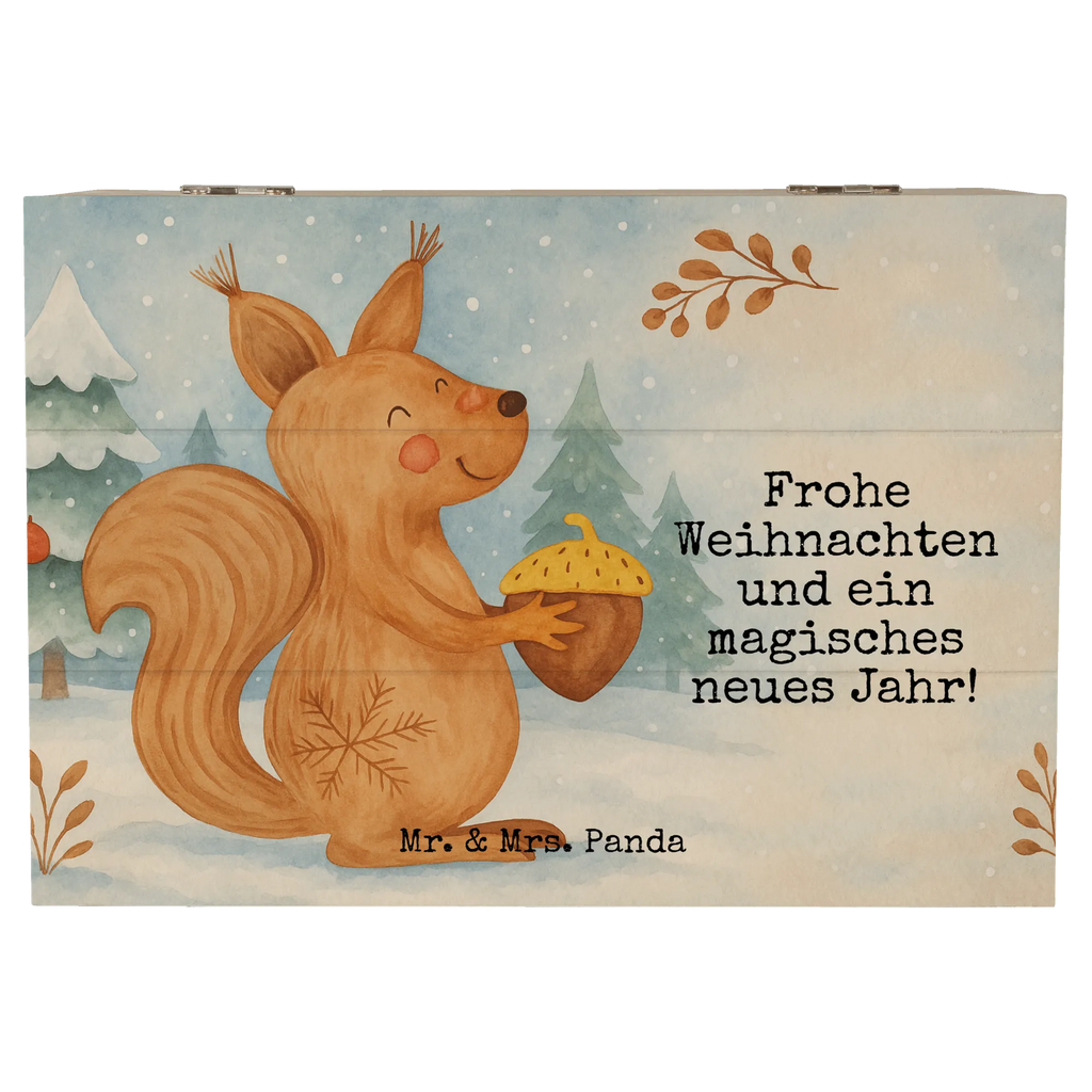 Holzkiste Eichhörnchen Weihnachten Design Geschenkbox, Erinnerungskiste, XXL, Schatulle, Geschenkdose, Aufbewahrungsbox, Holzkiste, Dekokiste, Erinnerungsbox, Schatzkiste, Truhe, Kiste, Winter, Weihnachten, Weihnachtsdeko, Nikolaus, Advent, Heiligabend, Wintermotiv, Weihnachtsgruß, Neujahr, Vogel, Weihnachtsmotiv, Frohes neues Jahr, Guten Rutsch, Frohe Weihnachten