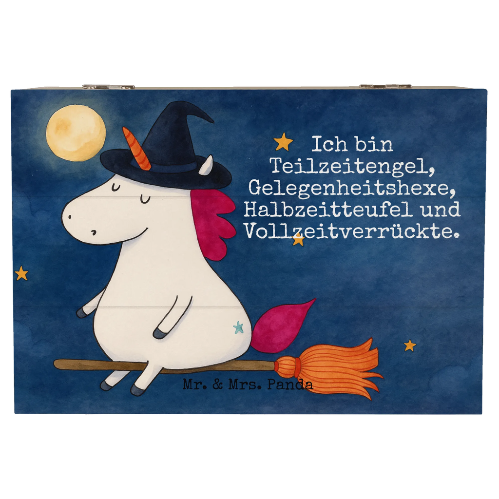 Wooden chest unicorn Witch Design Truhe, Holzkiste, Schatulle, Geschenkbox, Dekokiste, Schatzkiste, Erinnerungskiste, XXL, Geschenkdose, Erinnerungsbox, Aufbewahrungsbox, Kiste, Einhorn, Einhörner, Einhorn Deko, Unicorn, Frau, Ehefrau, Leben, Verrückte, Engel, Hexe, Zicke, Teufel, Freundin