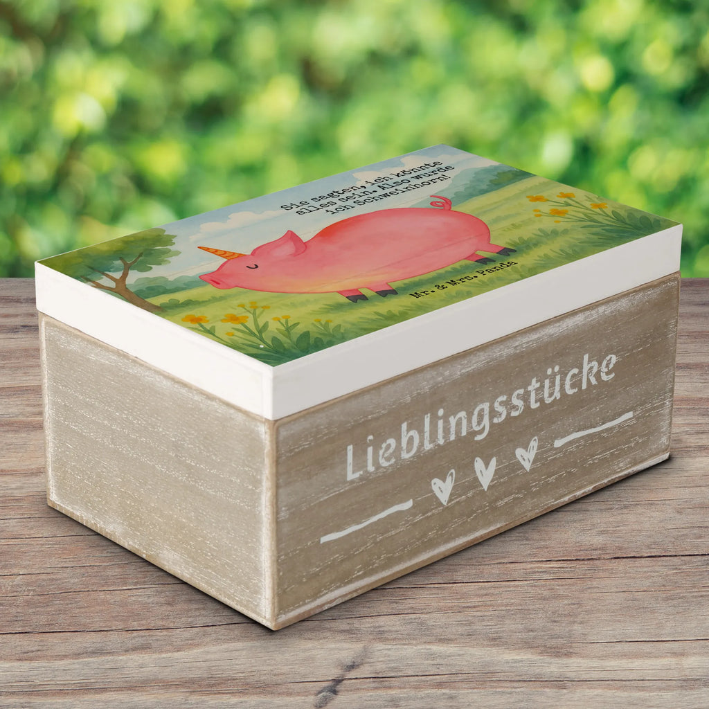 Holzkiste Einhorn Schwein Design Schatulle, Aufbewahrungsbox, Erinnerungskiste, Geschenkbox, XXL, Dekokiste, Schatzkiste, Geschenkdose, Holzkiste, Kiste, Truhe, Erinnerungsbox, Einhorn, Einhörner, Einhorn Deko, Unicorn, geschenk, english, funny, Piggy, witzig. lustig, Schweinhorn, Schwein, Bauer, Pig, Party, englisch, Spaß, Spruch