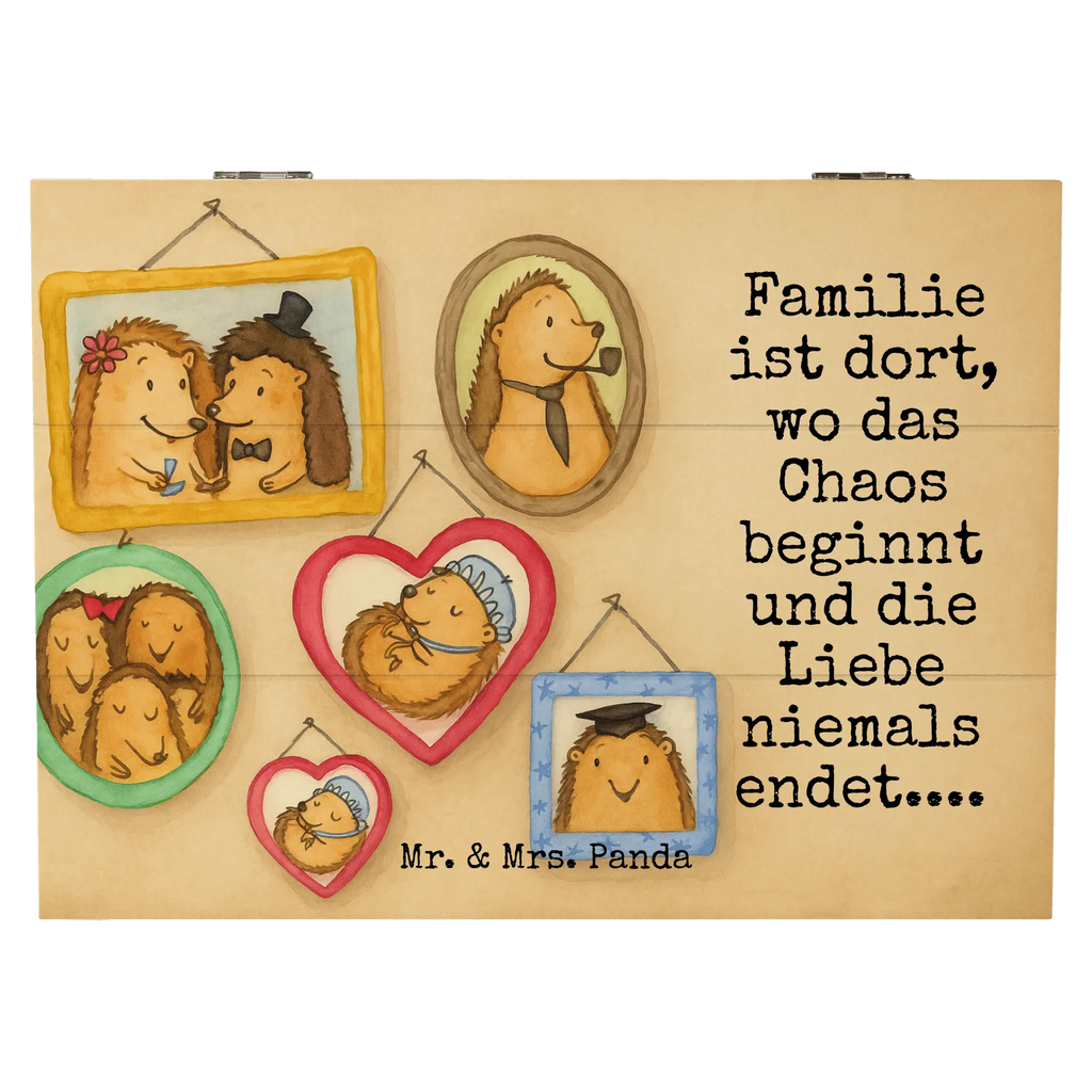 Holzkiste Igel Familie Design Holzkiste, Geschenkbox, Geschenkdose, Truhe, XXL, Schatulle, Dekokiste, Kiste, Erinnerungsbox, Schatzkiste, Erinnerungskiste, Aufbewahrungsbox, Familie, Vatertag, Muttertag, Bruder, Schwester, Mama, Papa, Oma, Opa, Liebe, Bilder, Zusammenhalt, Igel, Glück