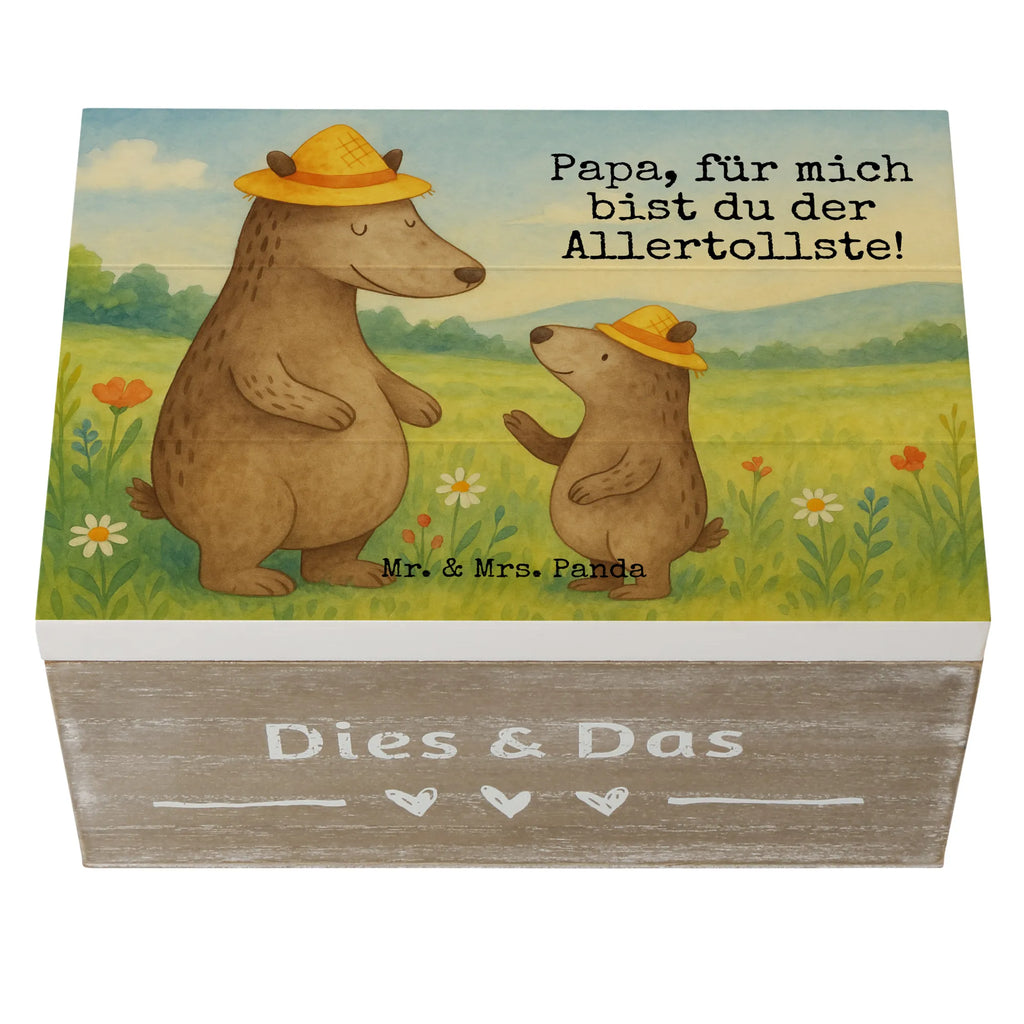 Skrzynia drewniana Niedźwiedzie z kapeluszami Design Schatzkiste, Erinnerungsbox, Erinnerungskiste, Geschenkdose, Schatulle, Geschenkbox, Truhe, Aufbewahrungsbox, Kiste, Dekokiste, XXL, Holzkiste, Familie, Vatertag, Muttertag, Bruder, Schwester, Mama, Papa, Oma, Opa, Vorbild, Söhne, Kind, Daddy, Paps, Vater, Family, Kinder, Bär, Lieblingsmensch, Sohn, Papi, Vater-Sohn, Dad, Bären