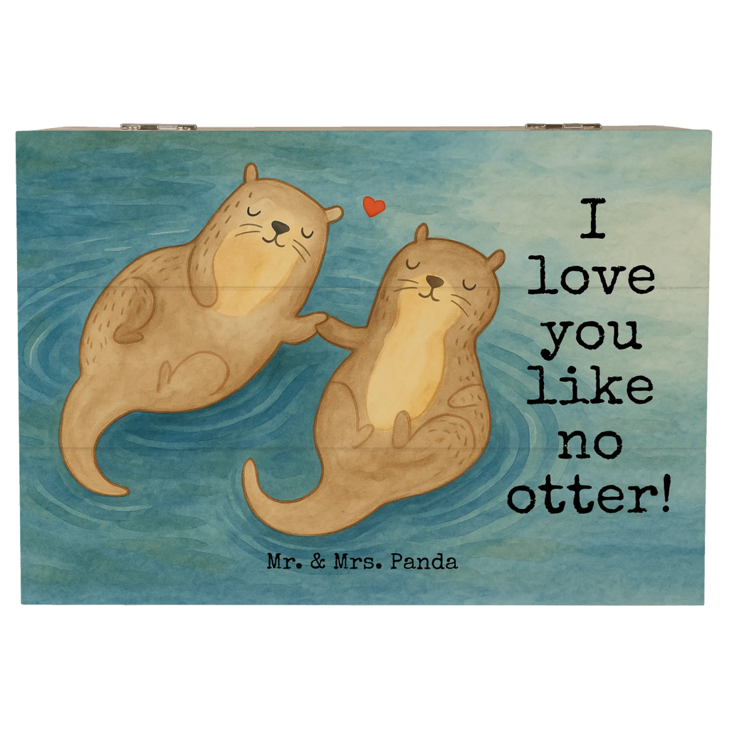 Wooden chest otter holding hands Design Geschenkdose, Erinnerungskiste, Truhe, Schatzkiste, XXL, Schatulle, Aufbewahrungsbox, Dekokiste, Holzkiste, Geschenkbox, Erinnerungsbox, Kiste, Otter, Fischotter, Seeotter, Otter Seeotter See Otter