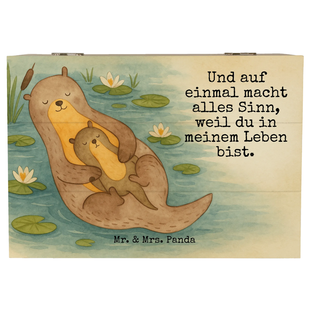 Wooden chest otter child Design Erinnerungskiste, Erinnerungsbox, Schatulle, Geschenkdose, Kiste, Holzkiste, XXL, Aufbewahrungsbox, Schatzkiste, Truhe, Geschenkbox, Dekokiste, Otter, Fischotter, Seeotter, Otter Seeotter See Otter