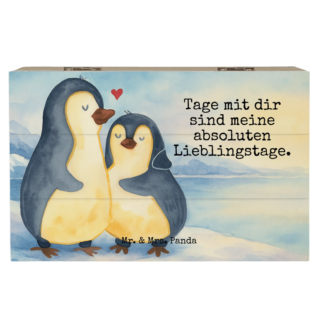 Holzkiste Pinguin umarmen Design Erinnerungsbox, Schatzkiste, Truhe, Geschenkdose, Geschenkbox, Dekokiste, Holzkiste, Kiste, Schatulle, XXL, Erinnerungskiste, Aufbewahrungsbox, Pinguin, Liebespaar, Hochzeitstag, Verlobung, Hochzeitsgeschenk, Liebe, Liebesbeweis, Liebesgeschenk, Jahrestag, Hochzeit