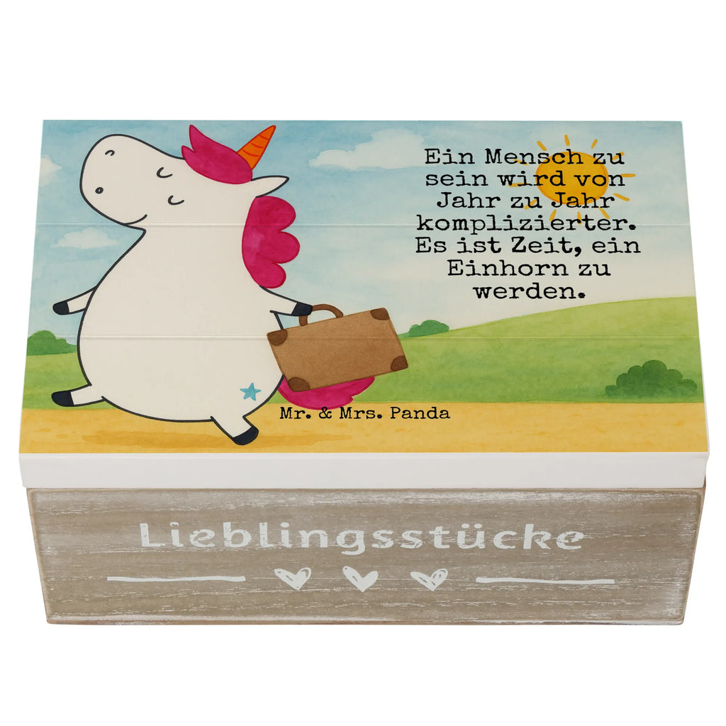 Wooden chest unicorn Suitcase Design XXL, Geschenkdose, Erinnerungskiste, Holzkiste, Geschenkbox, Schatzkiste, Dekokiste, Schatulle, Aufbewahrungsbox, Truhe, Erinnerungsbox, Kiste, Einhorn, Einhörner, Einhorn Deko, Unicorn, Abenteuer, Gepäck, witzig, Koffer, Kind, lustig, albern, Spaß, Reise, Verreisen, Erwachsen, unicorn