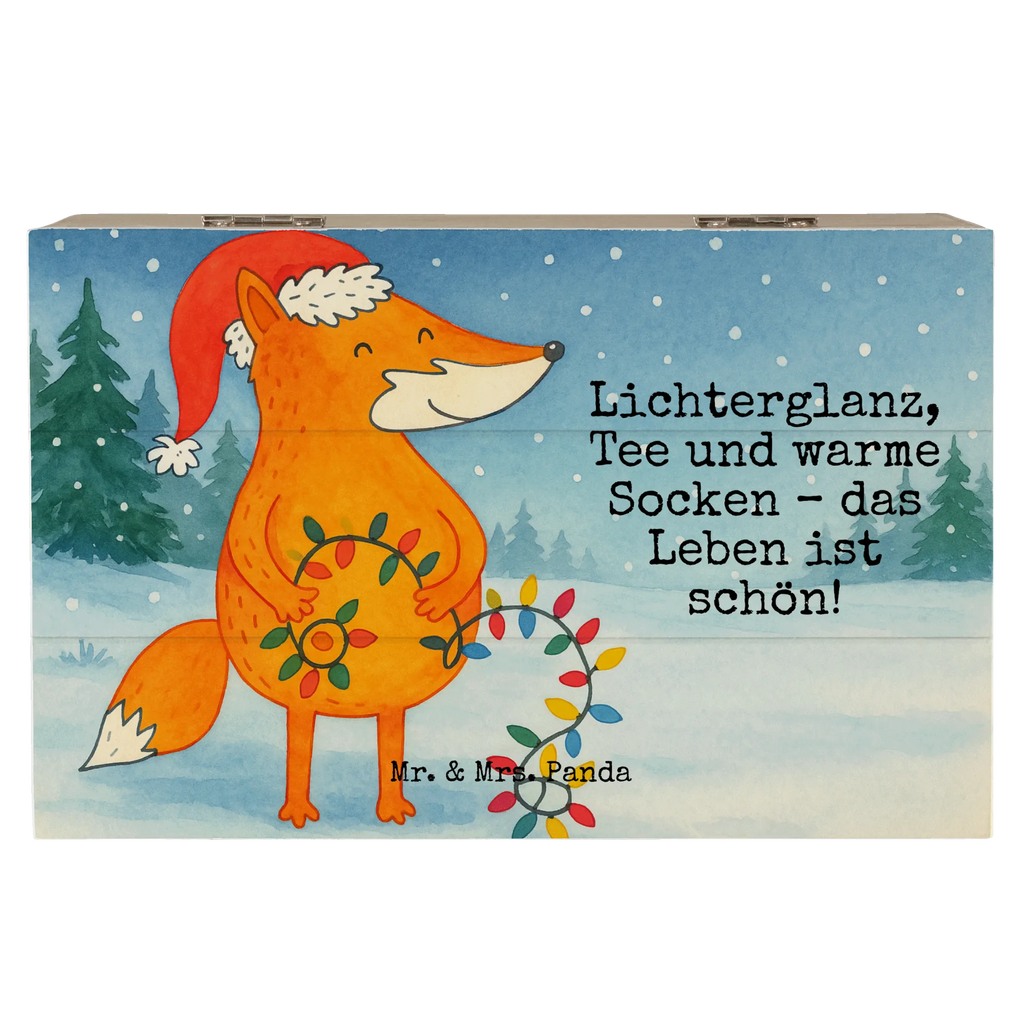 Holzkiste Fuchs Weihnachten Design Geschenkbox, Holzkiste, Aufbewahrungsbox, Erinnerungskiste, XXL, Erinnerungsbox, Schatulle, Geschenkdose, Kiste, Dekokiste, Truhe, Schatzkiste, Winter, Weihnachten, Weihnachtsdeko, Nikolaus, Advent, Heiligabend, Wintermotiv, Fuchs, Weihnachtsmann, Geschenk Weihnachten, Weihnachtszeit, Spruch schön, Füchse