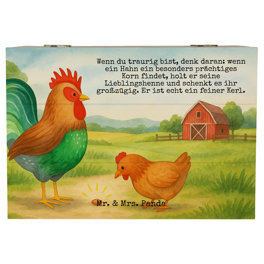 Holzkiste Hahn Korn Design Truhe, Holzkiste, Geschenkdose, XXL, Schatulle, Aufbewahrungsbox, Geschenkbox, Erinnerungsbox, Erinnerungskiste, Dekokiste, Kiste, Schatzkiste, Bauernhof, Hoftiere, Landwirt, Landwirtin, Eier, Natur, Korn, Henne, Hahn
